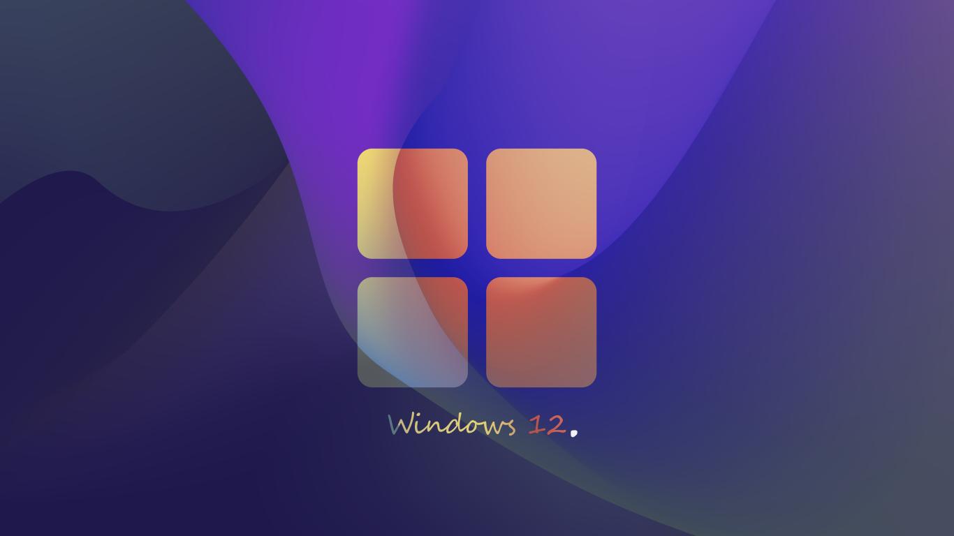1366x768 Windows 12 Art Perple 1366x768 Resolution Wallpaper, HD Hi Tech 4K Wallpaper, Image, Photo And Background
