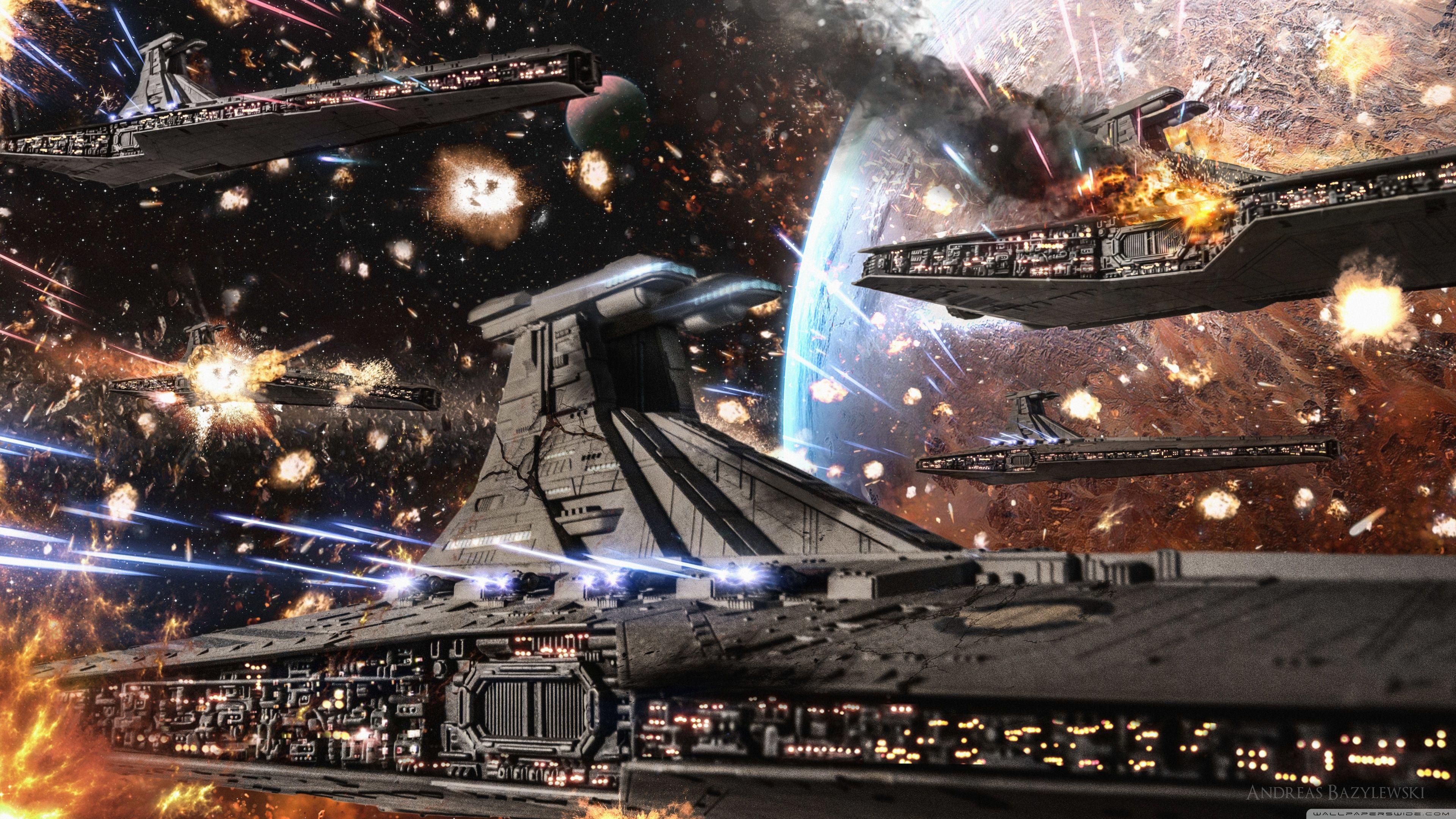 3840x2160 Star Wars Clone Wars Republic Venator Fleet ❤ 4K HD Desktop