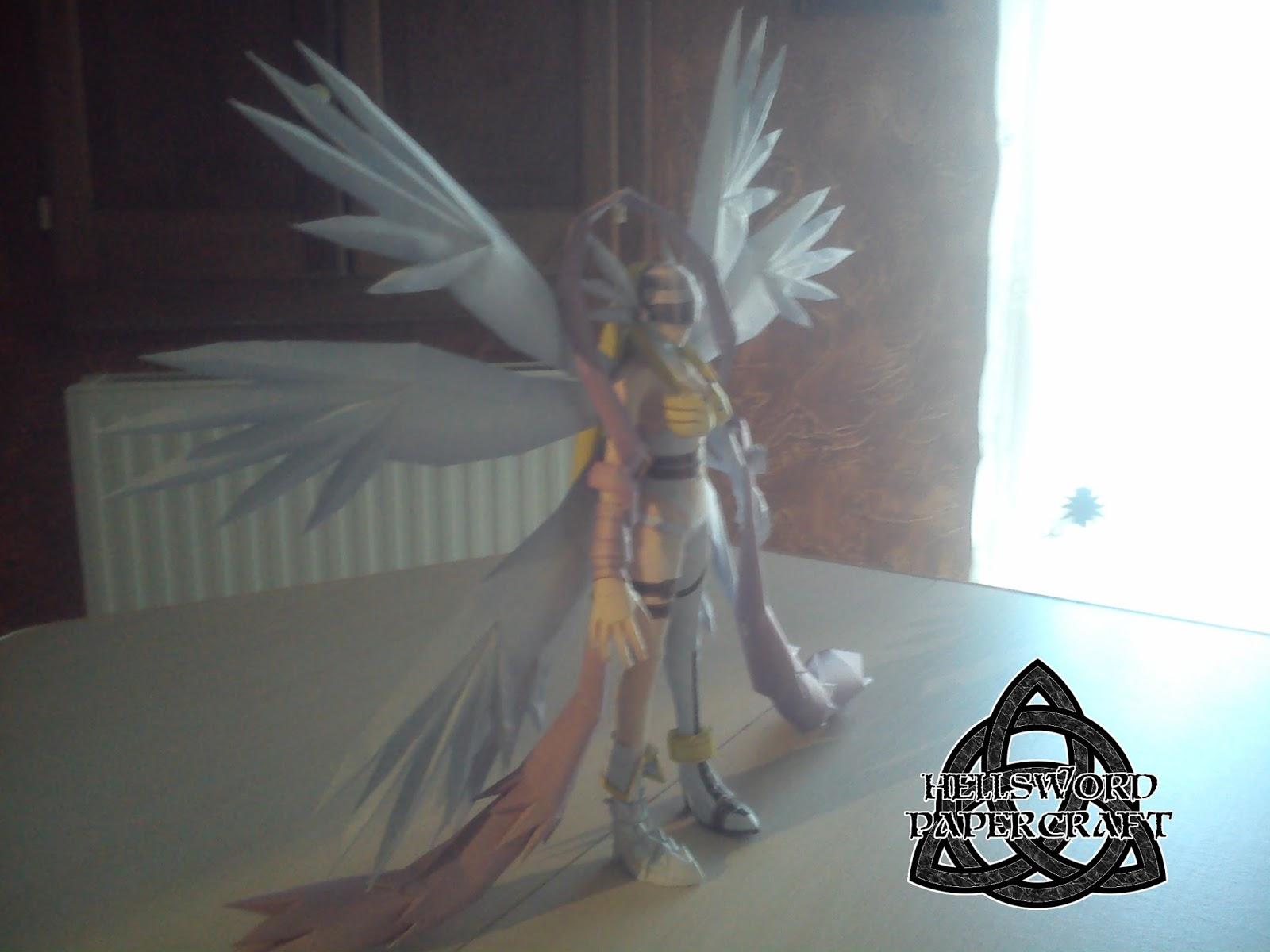 1600x1200 Hellsword Papercraft: Digimon Angewomon Papercraft