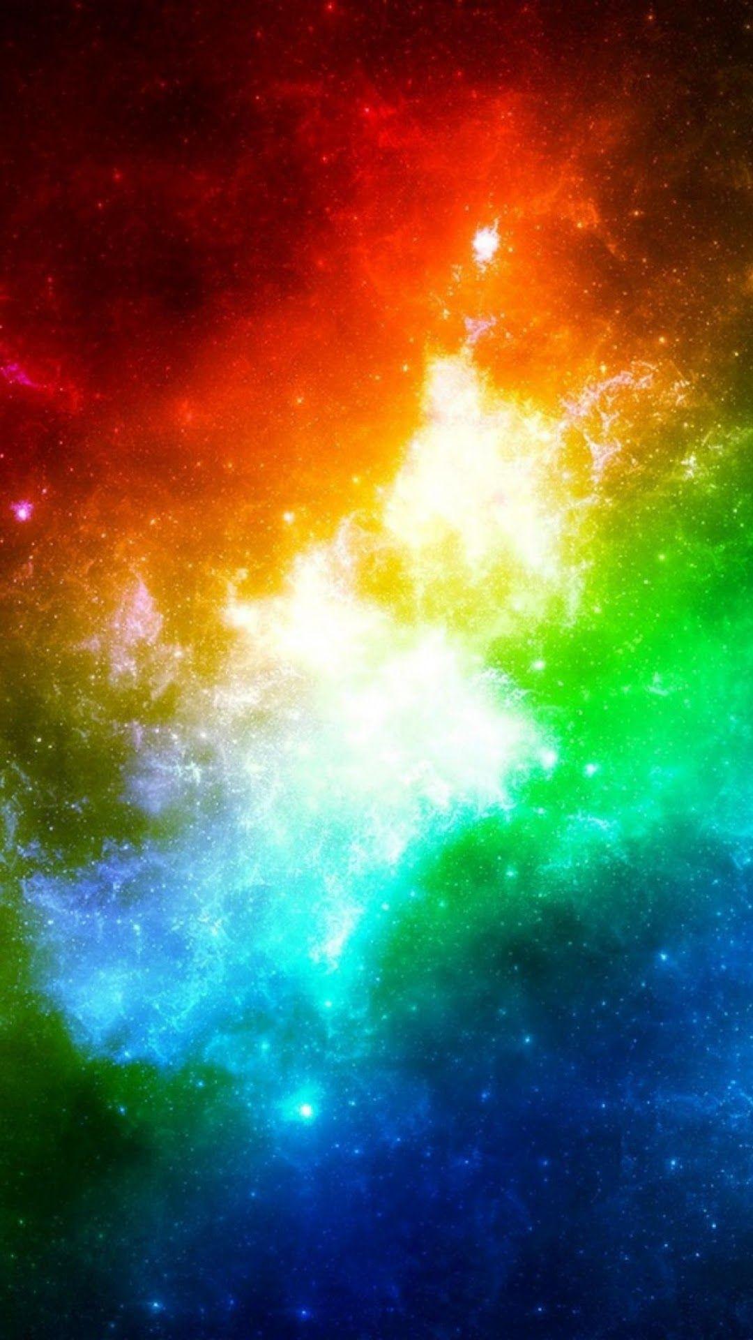 1080x1920 Galaxy Note HD Wallpaper: Colorful Starry Sky Galaxy Note HD Wallpaper
