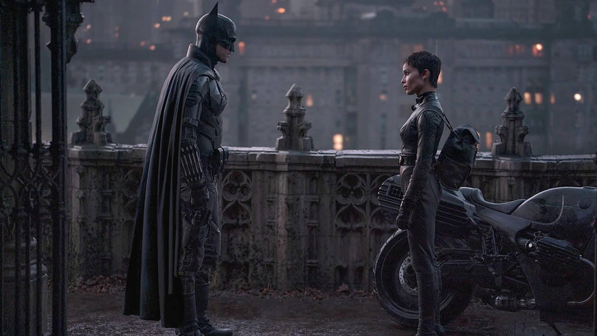 1920x1080 Download The Batman 2022 Rooftop Wallpaper