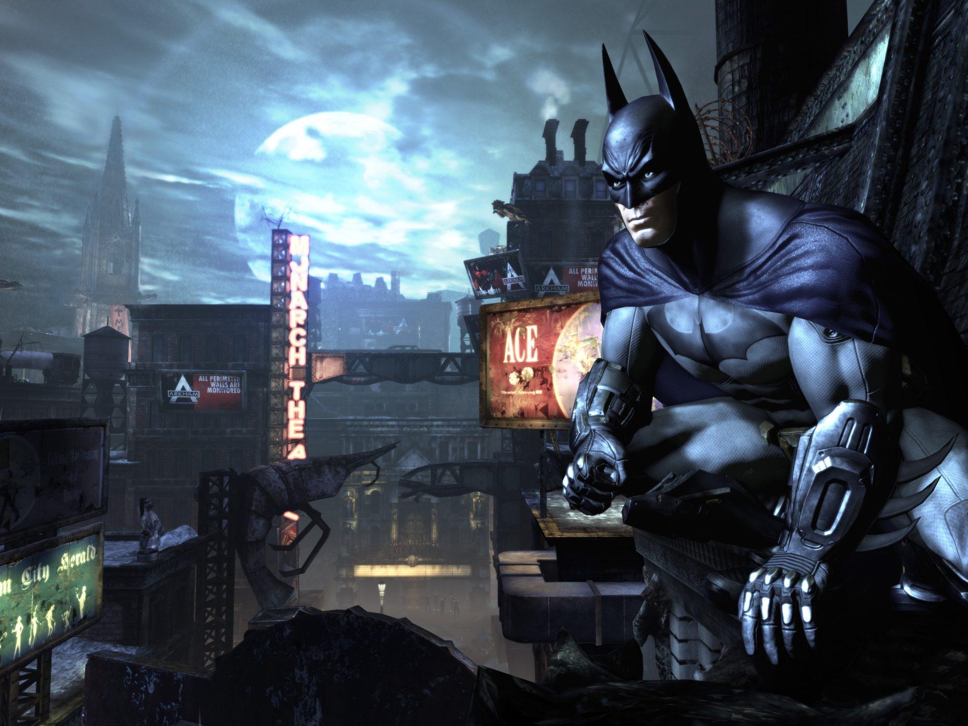 1920x1440 Batman Arkham Poster Desktop Wallpaper Background Free Download Mobile Phones And Laptops :
