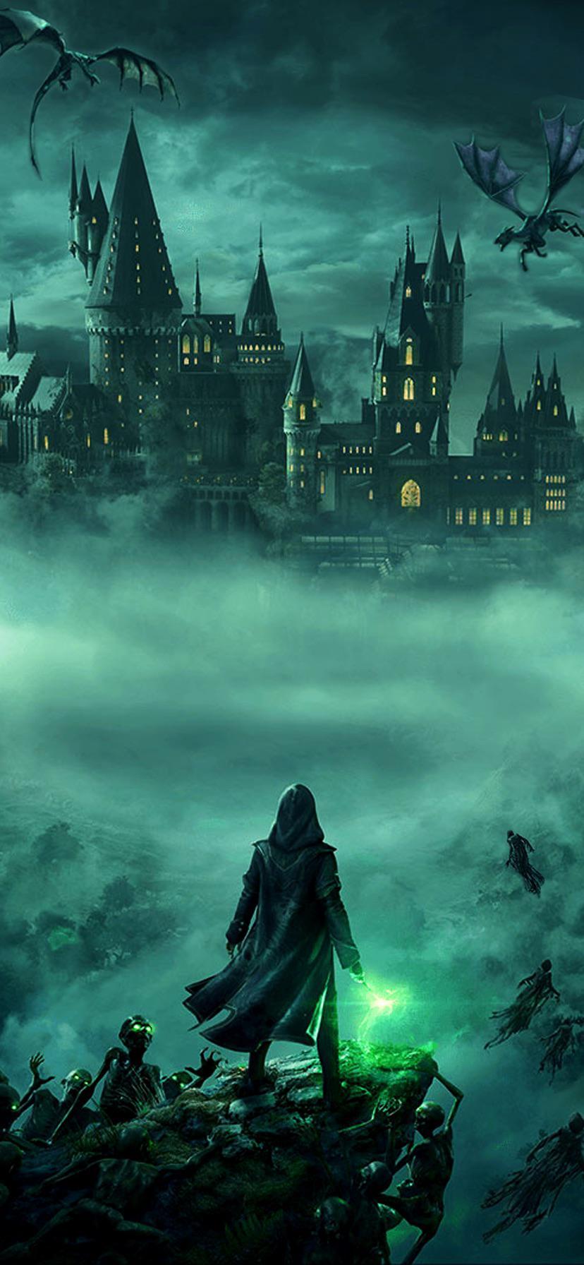 828x1792 Hogwarts Path Phone Wallpaper