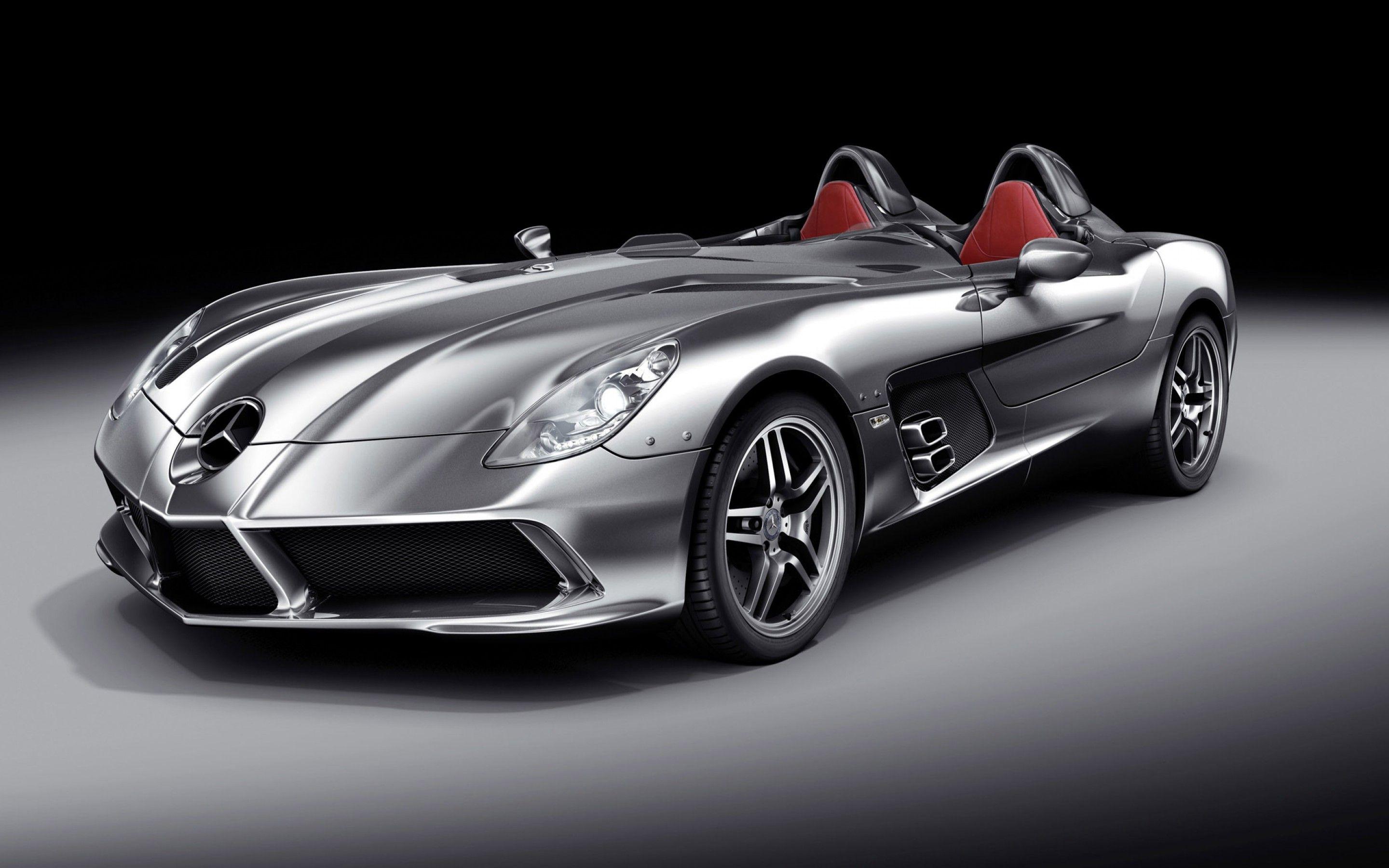 2880x1800 Front View Silver Mercedes Benz SLR McLaren St Wallpaper