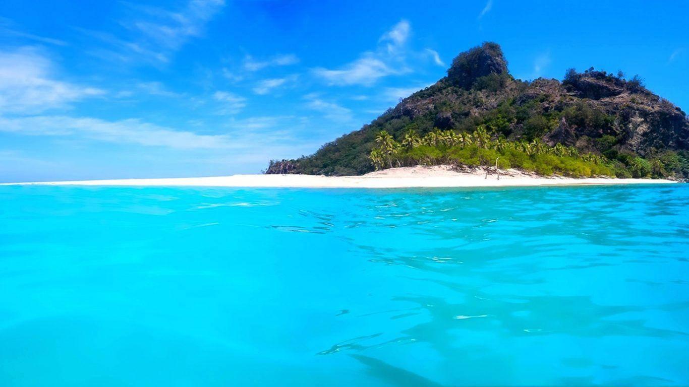 1366x768 Download Blue Waters Of Nauru Wallpaper