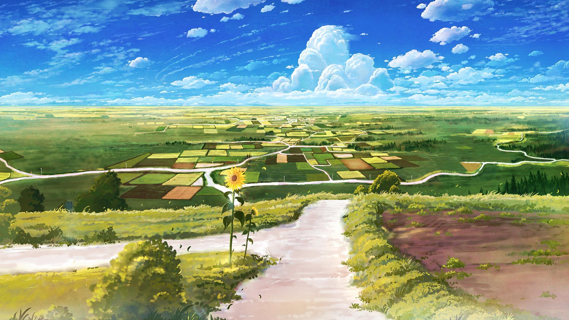 Download Countryside Aesthetic Anime Art Desktop Wallpaper  Wallpaperscom