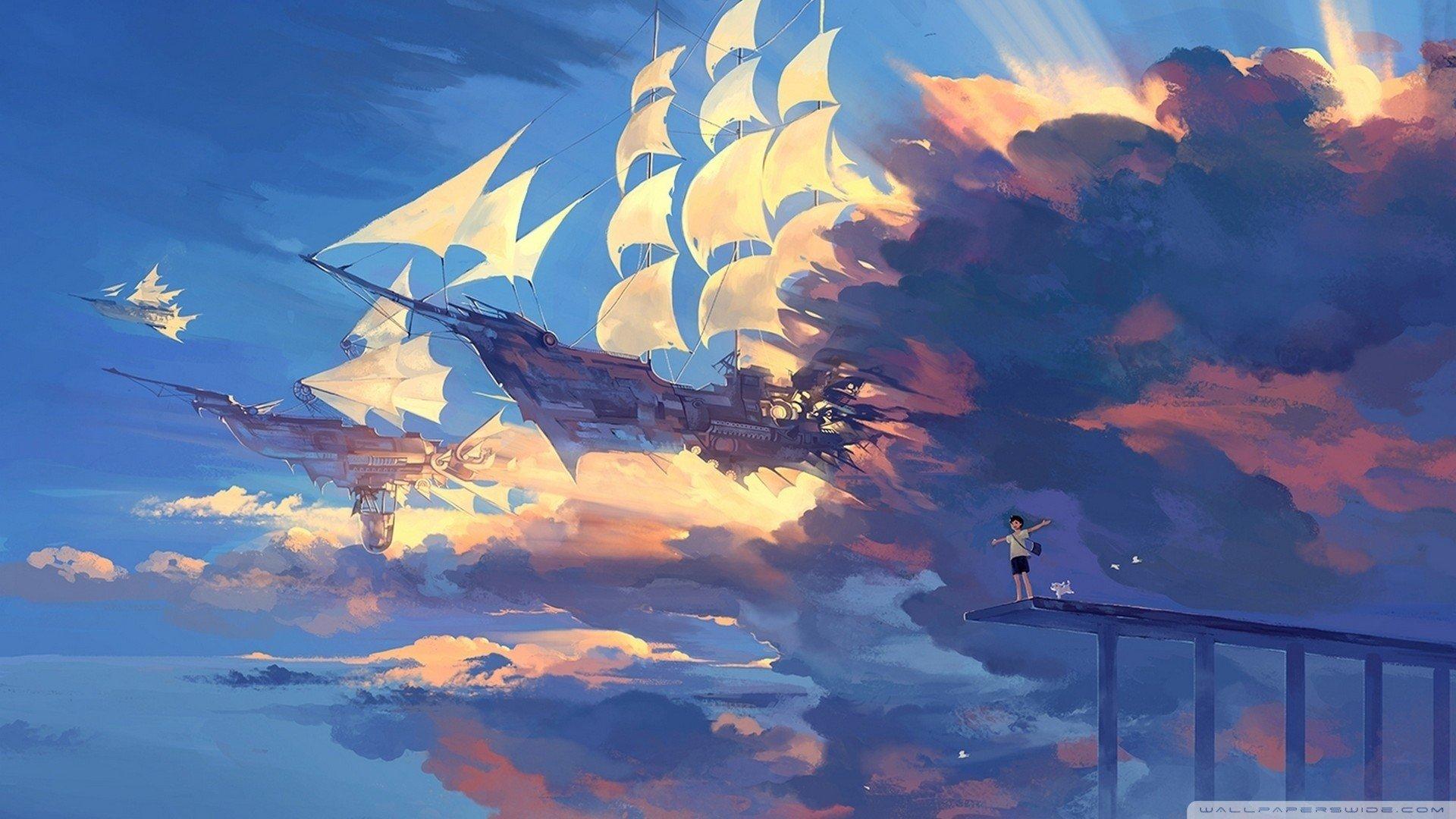 1920x1080 Anime Scenery Wallpaper