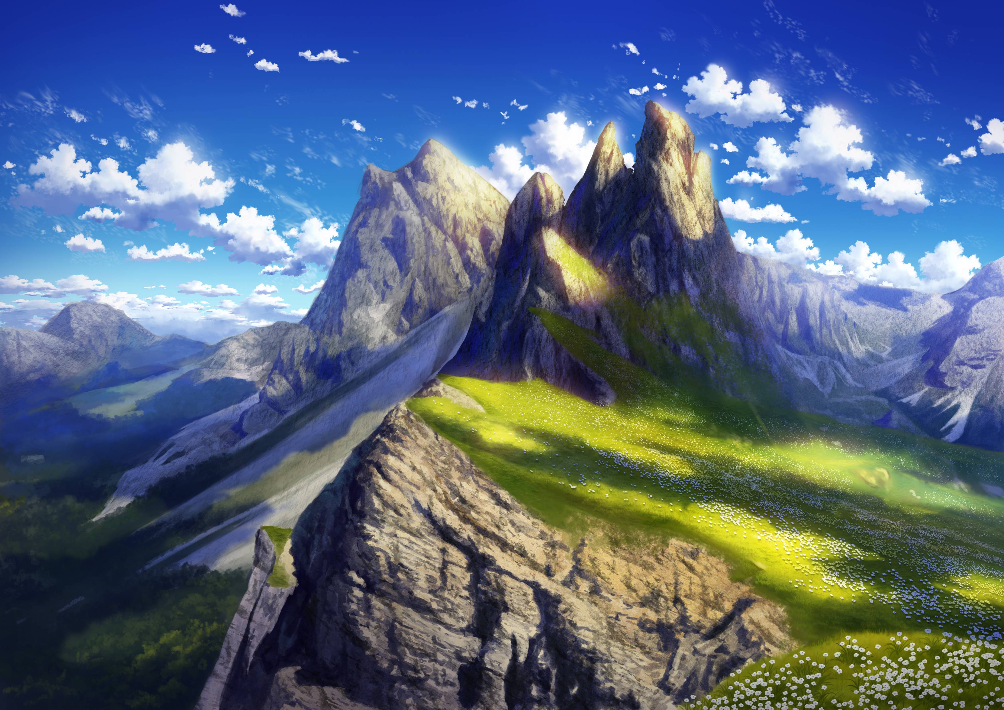 3508x2480 Anime Landscape 4k 1366x768 Resolution HD 4k Wallpaper, Image, Background, Photo and Picture