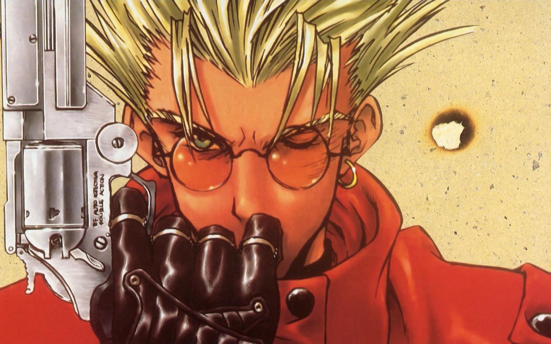 1920x1200 illustration, anime, manga, cartoon, comics, Trigun, Vash the Stampede, Nicholas D Wolfwood, Wolfwood, Vash, screenshot Gallery HD Wallpaper