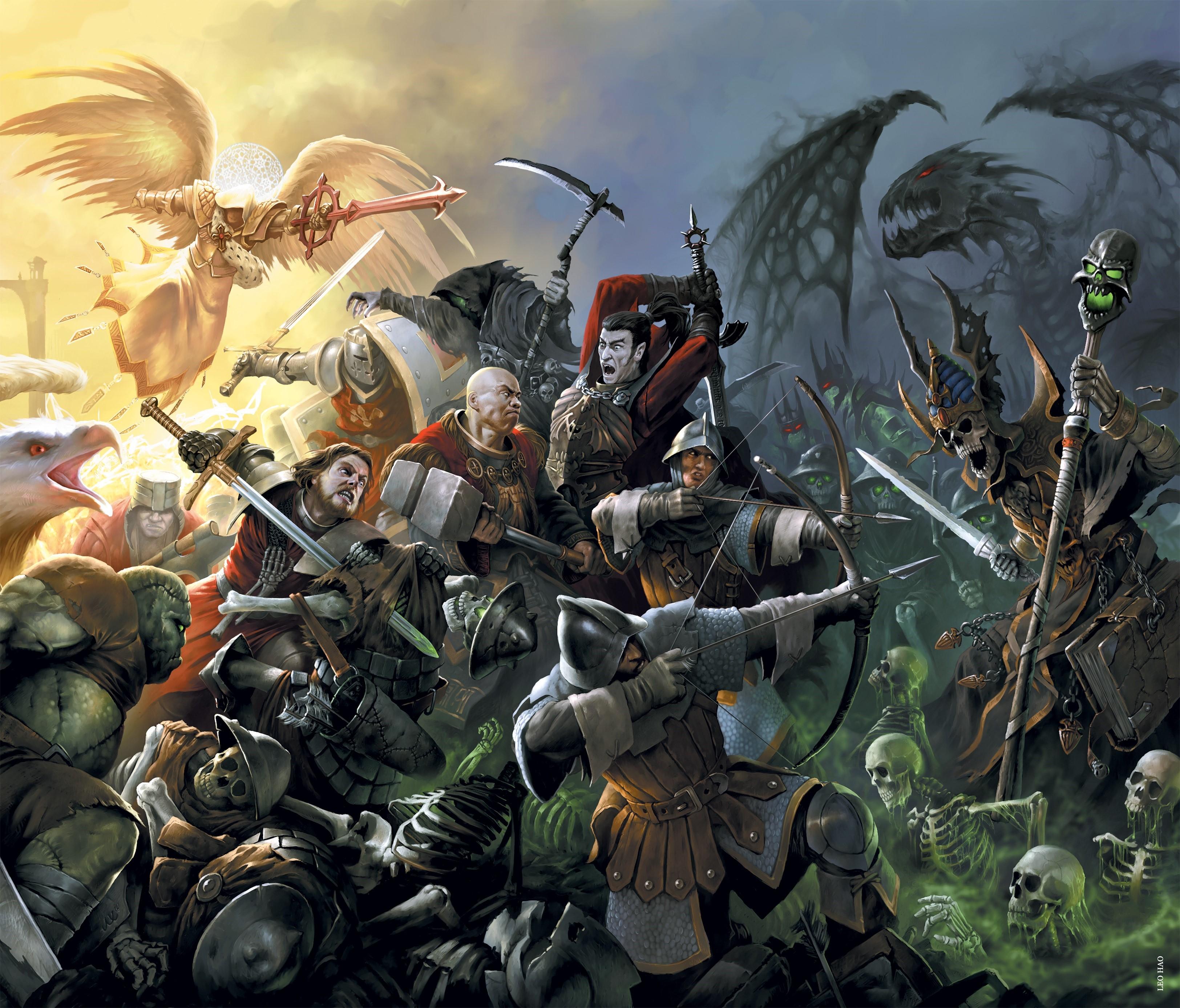 3248x2776 Heroes of Might and Magic, Might & Magic Heroes VI, Battles, Archers, Warriors, Undead Gallery HD Wallpaper