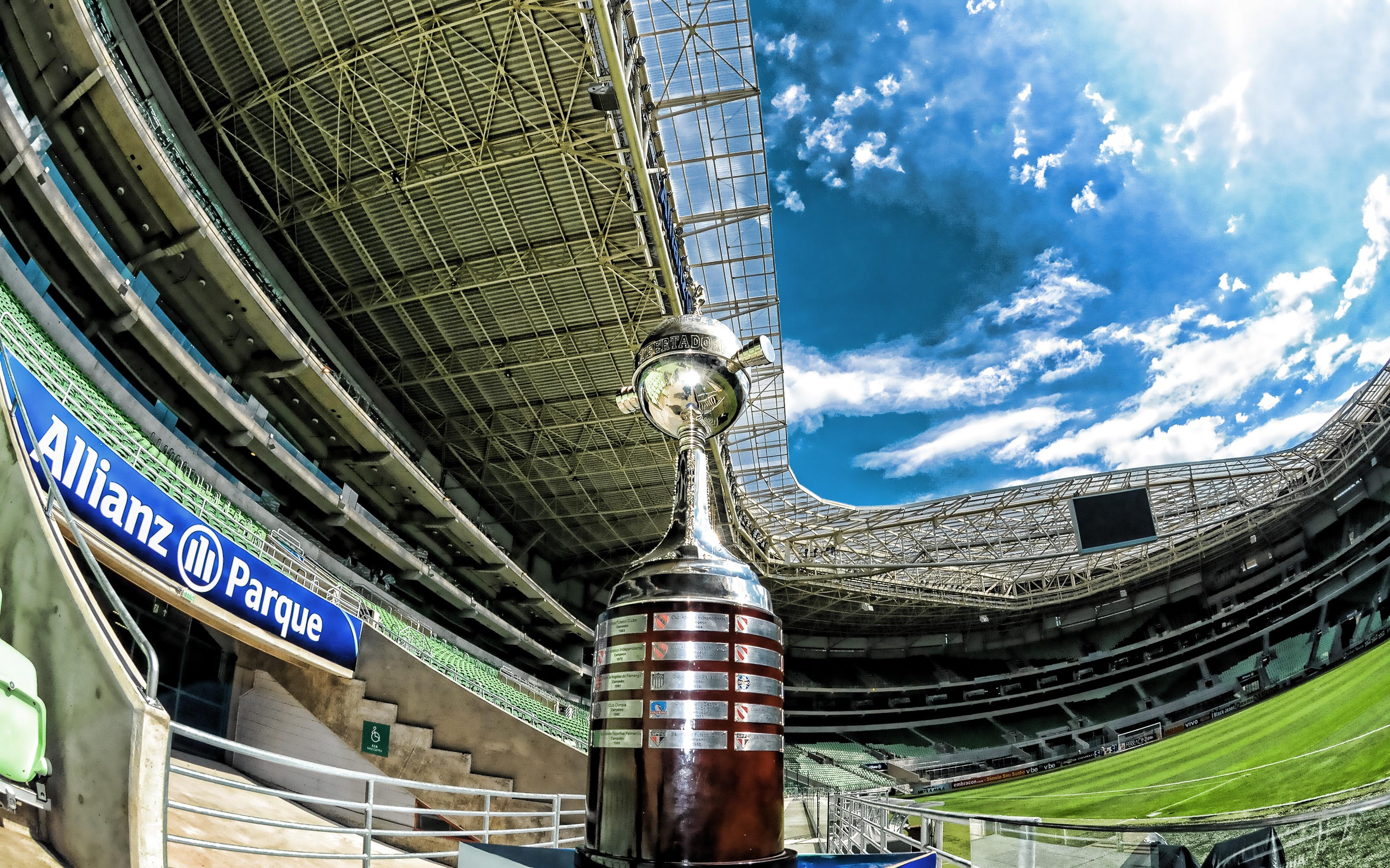 3840x2400 Download wallpaper Allianz Parque, Copa Libertadores Cup, Palmeiras Stadium, Sao Paulo, soccer, Palestra Italia Arena, football stadium, Palmeiras arena, Brazil, SE Palmeiras for desktop with resolution 3840x2400. High Quality HD picture wallpaper