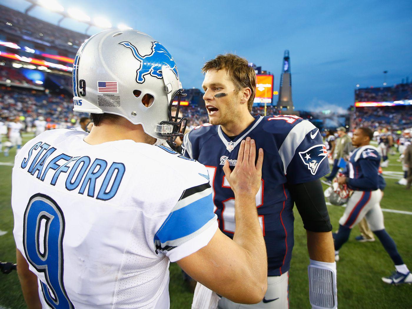 1400x1050 Would you rather have Tom Brady or Matthew Stafford at quarterback?