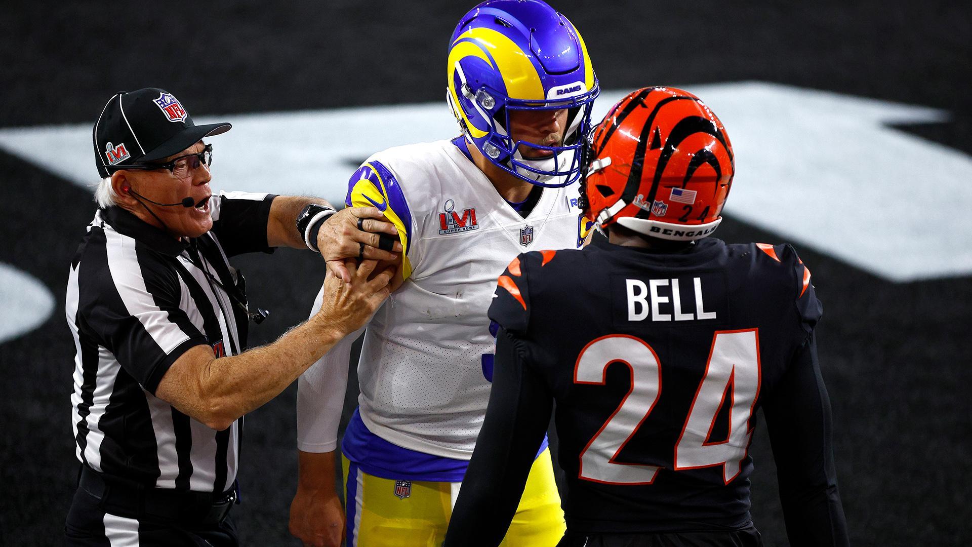 1920x1080 Mic'd Up: What Rams' Matthew Stafford said in heated exchange after Bengals' hard hit on Cooper Kupp in Super Bowl 56