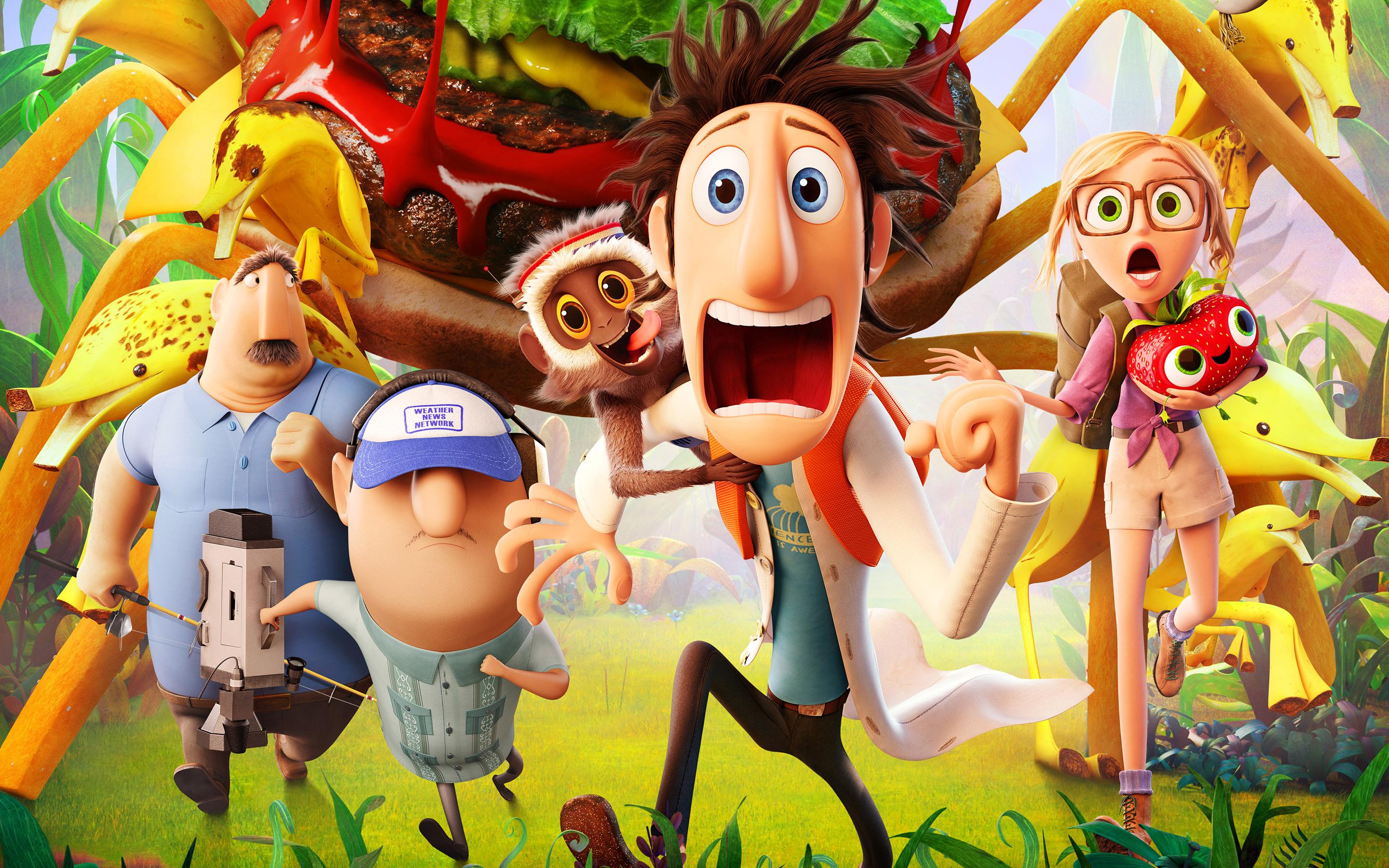 2880x1800 Cloudy With a Chance of Meatballs Movie 22268 HD wallpaper