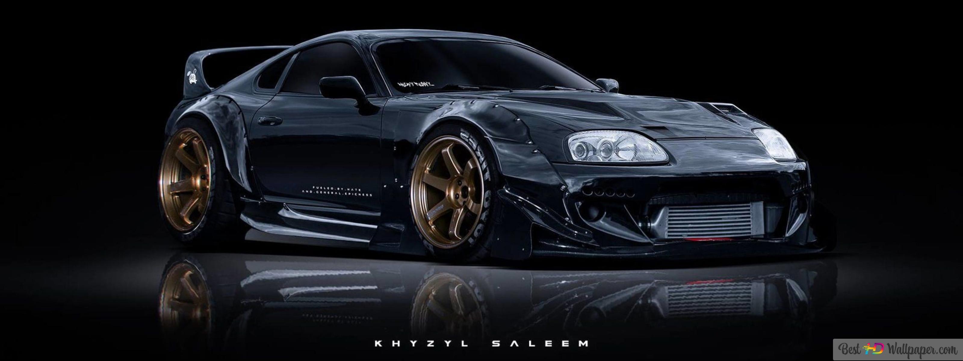 3200x1200 Tuning toyota supra 4K wallpaper download