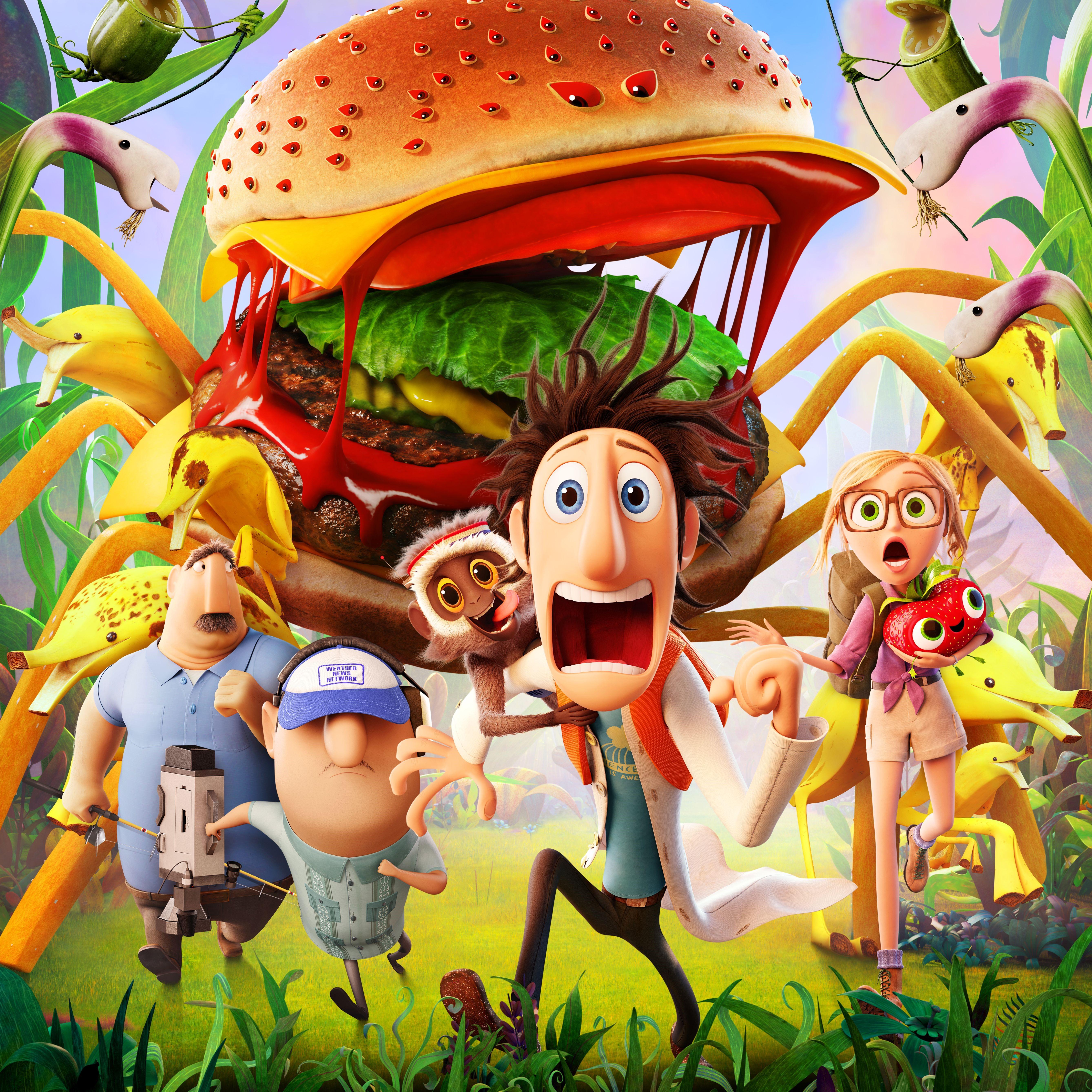 5354x5354 4K, 5K, Cloudy with a Chance of Meatballs 2 Gallery HD Wallpaper
