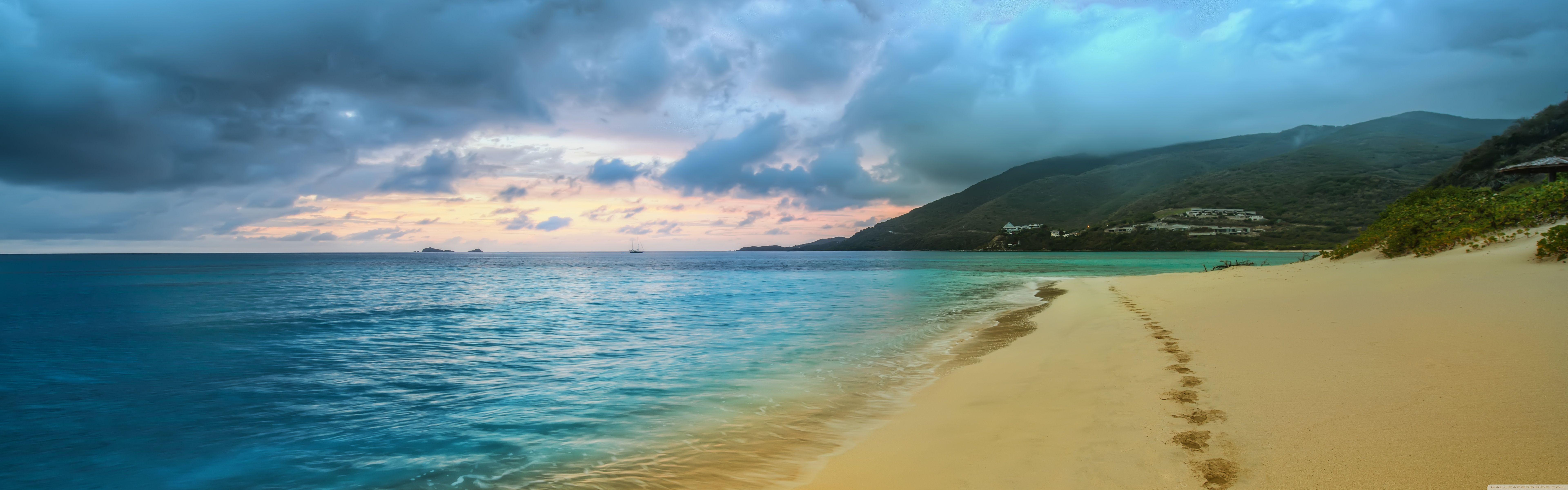 4K Dual Monitor Beach Wallpapers Top Free 4K Dual Monitor Beach 
