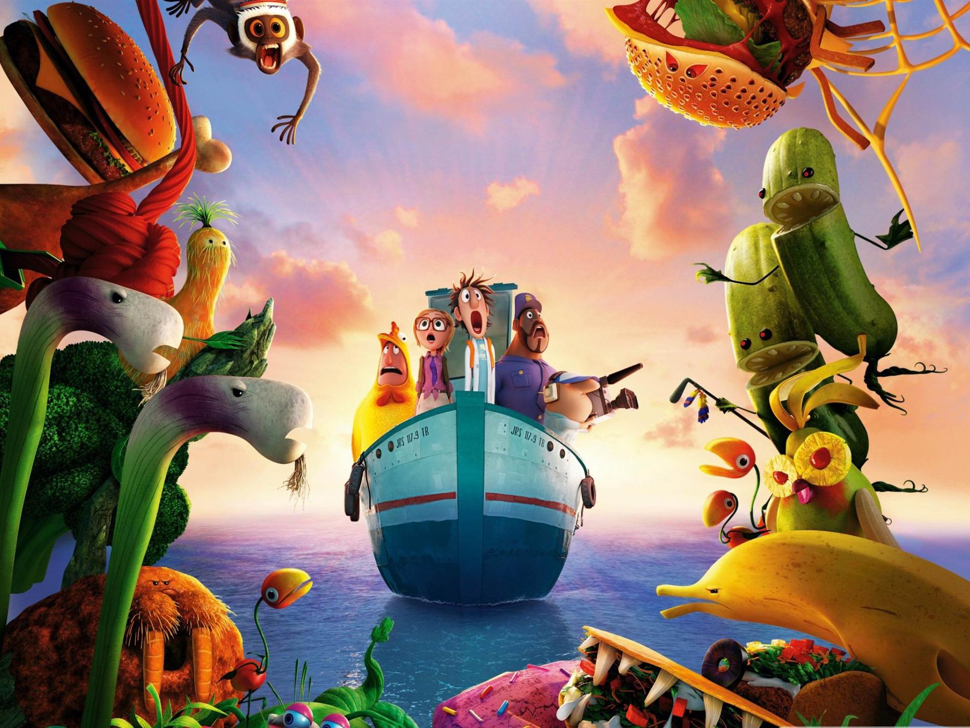 1920x1440 Cloudy With A Chance Of Meatballs Cartoon HD Wallpaper