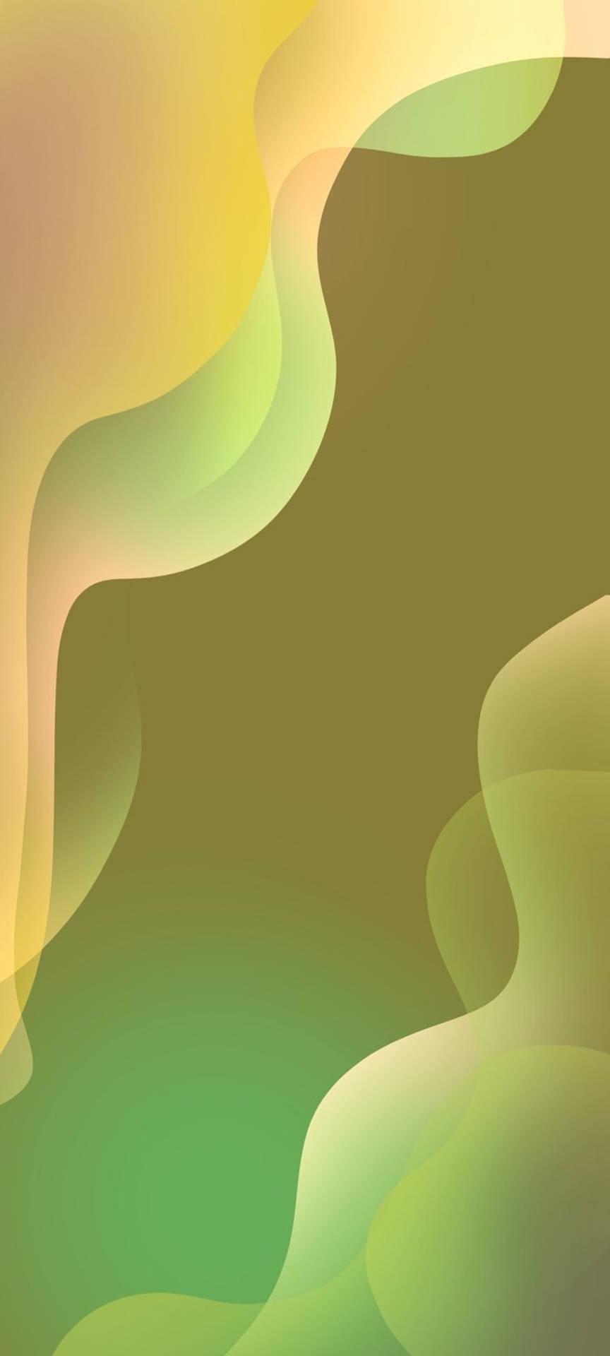 864x1920 Samsung Galaxy S22 Lime Waves Wallpaper