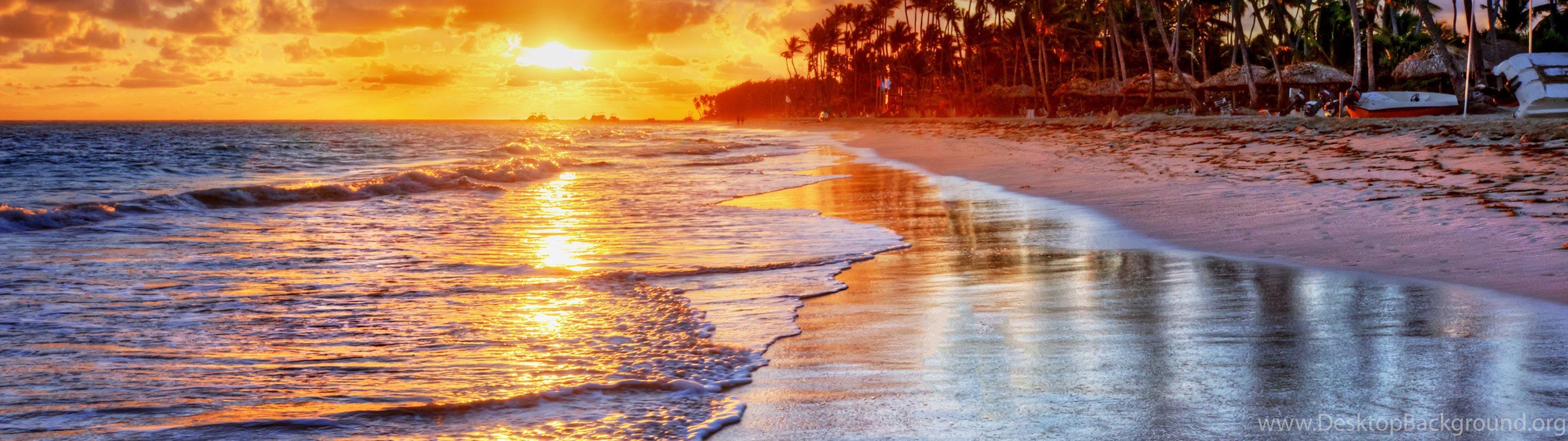 Beach Sunset Dual Screen Wallpapers - Top Free Beach Sunset Dual Screen