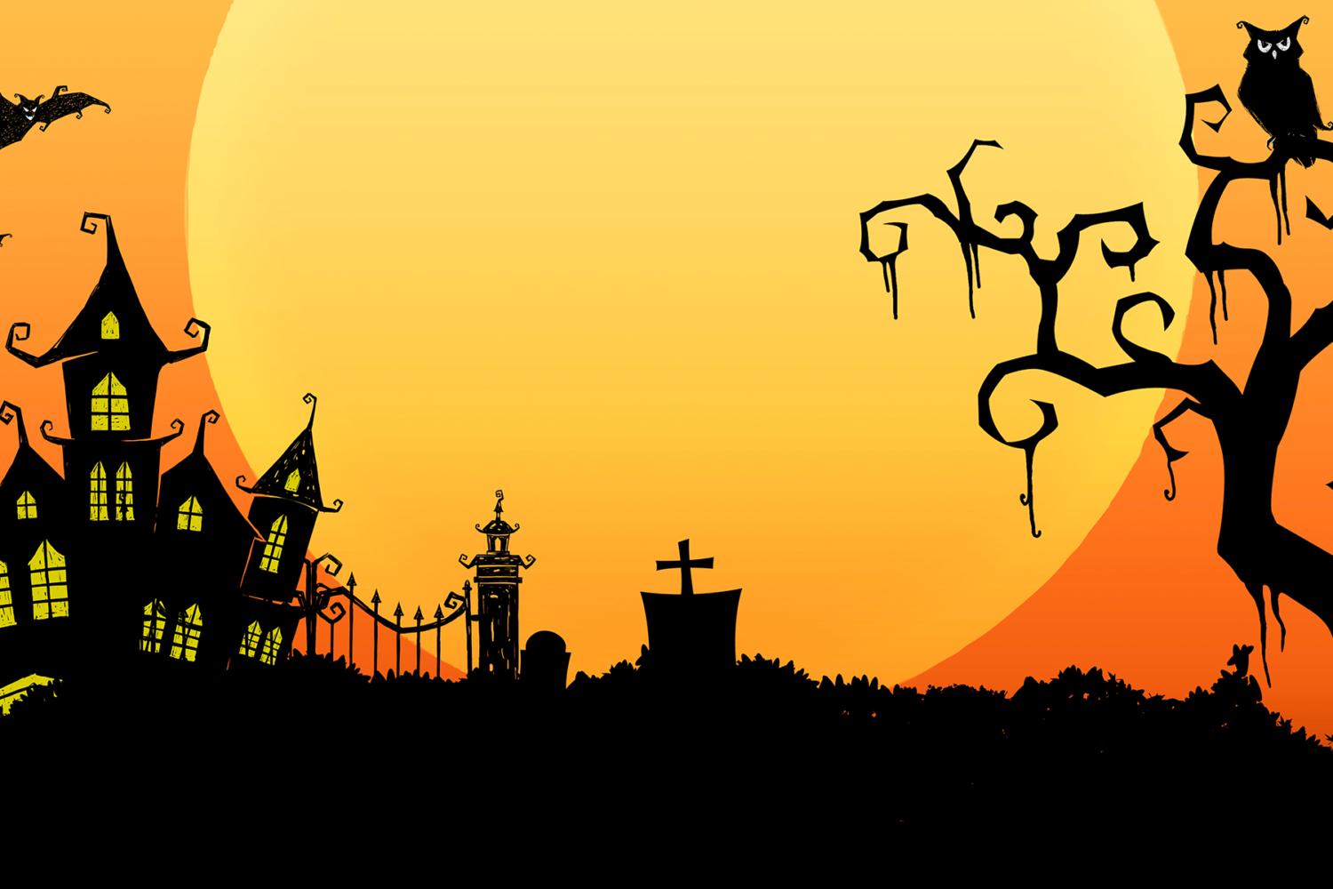 1500x1000 Halloween Photo Background. Rock The House