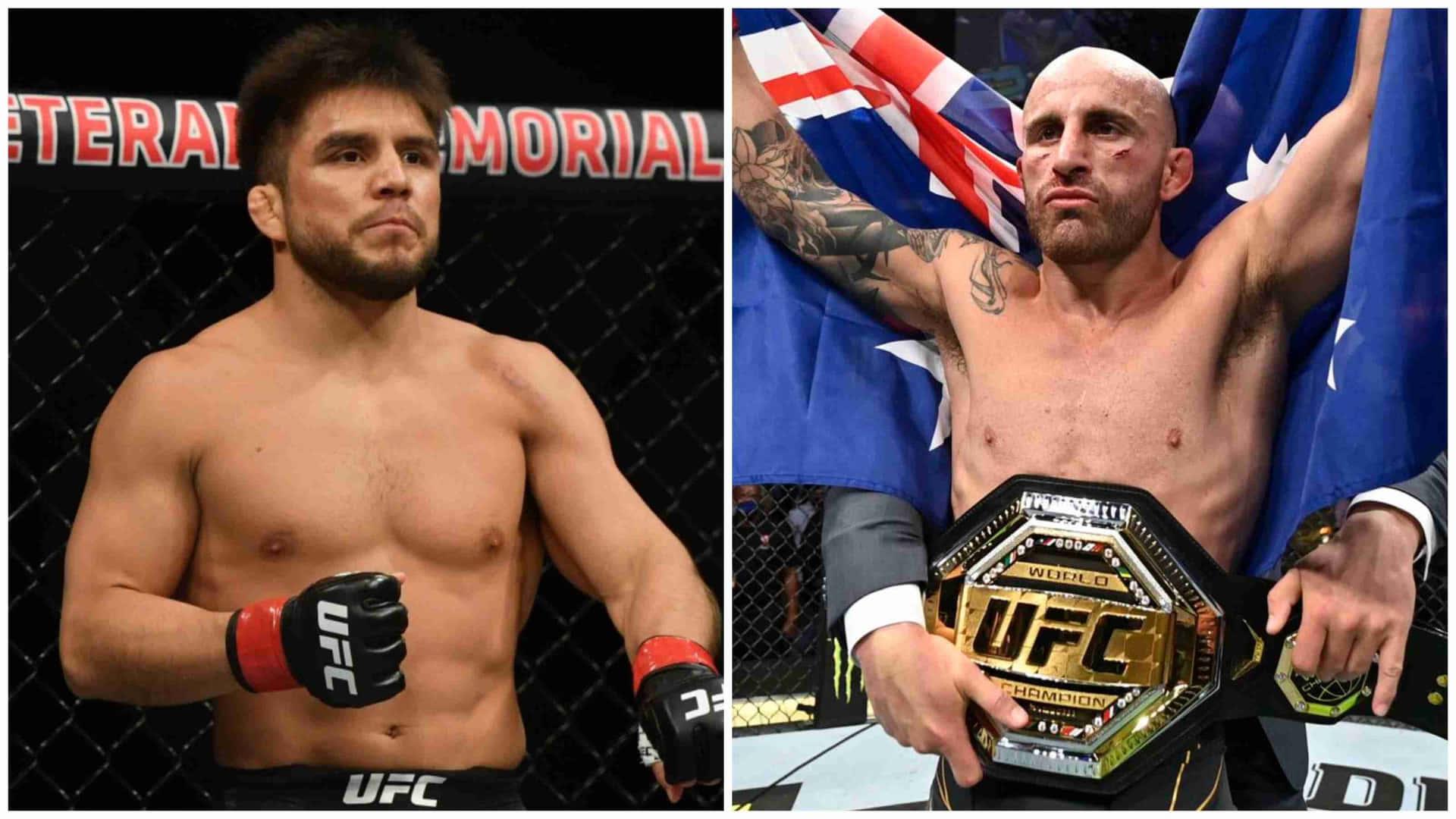 1920x1080 Download Henry Cejudo And Alexander Volkanovski Collage Wallpaper
