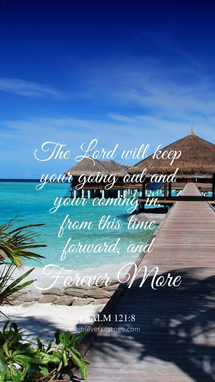 720x1280 Maldives Path Psalm 121:8 Bible Verses