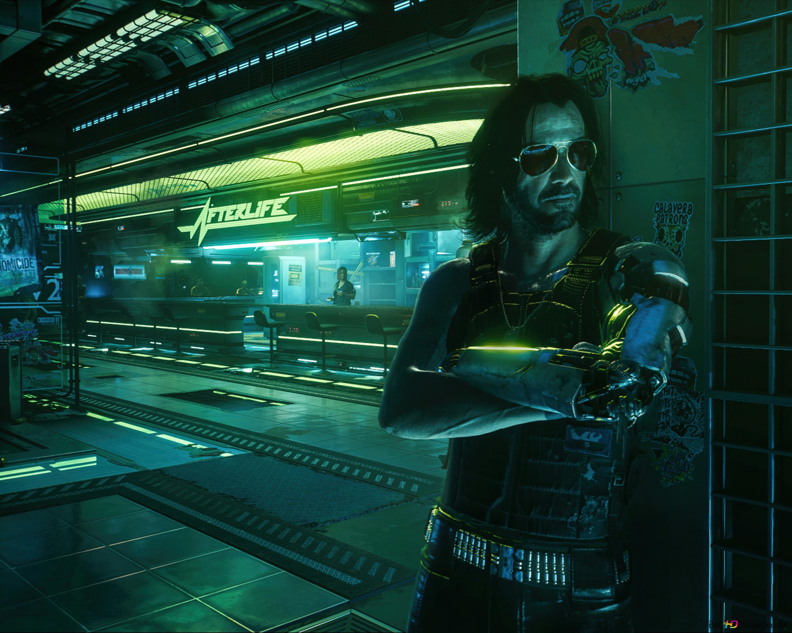 2560x2048 Cyberpunk 2077' Video Game (Cyborg Johnny) 4K wallpaper download