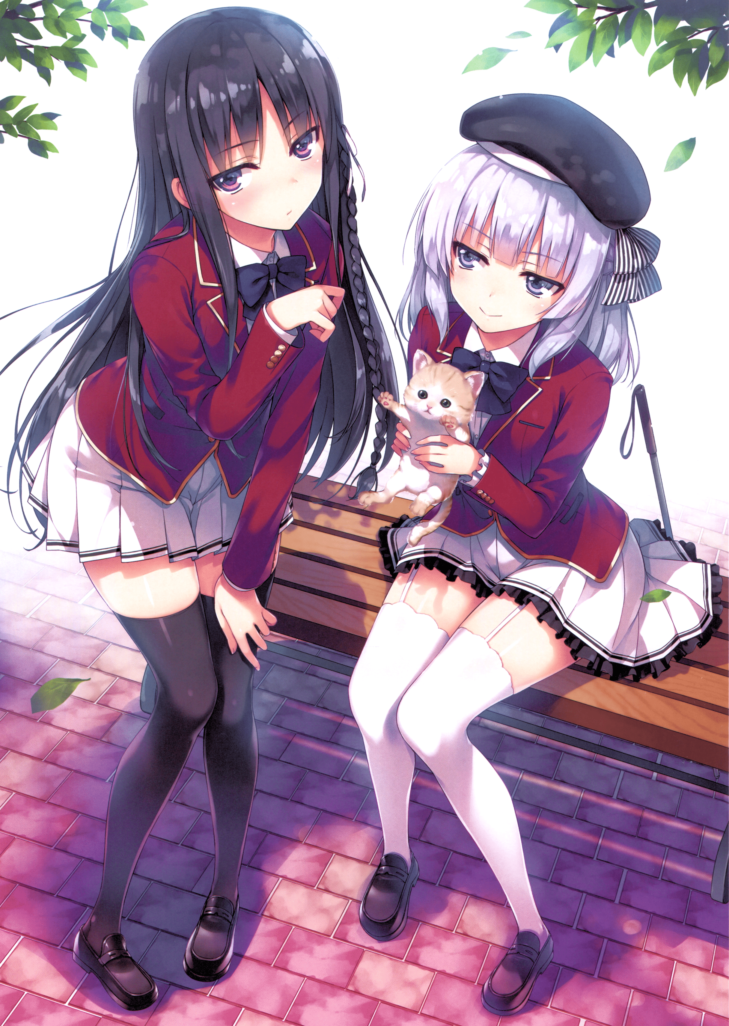 2432x3423 horikita suzune and sakayanagi arisu (youkoso jitsuryoku shijou shugi no kyoushitsu e) drawn