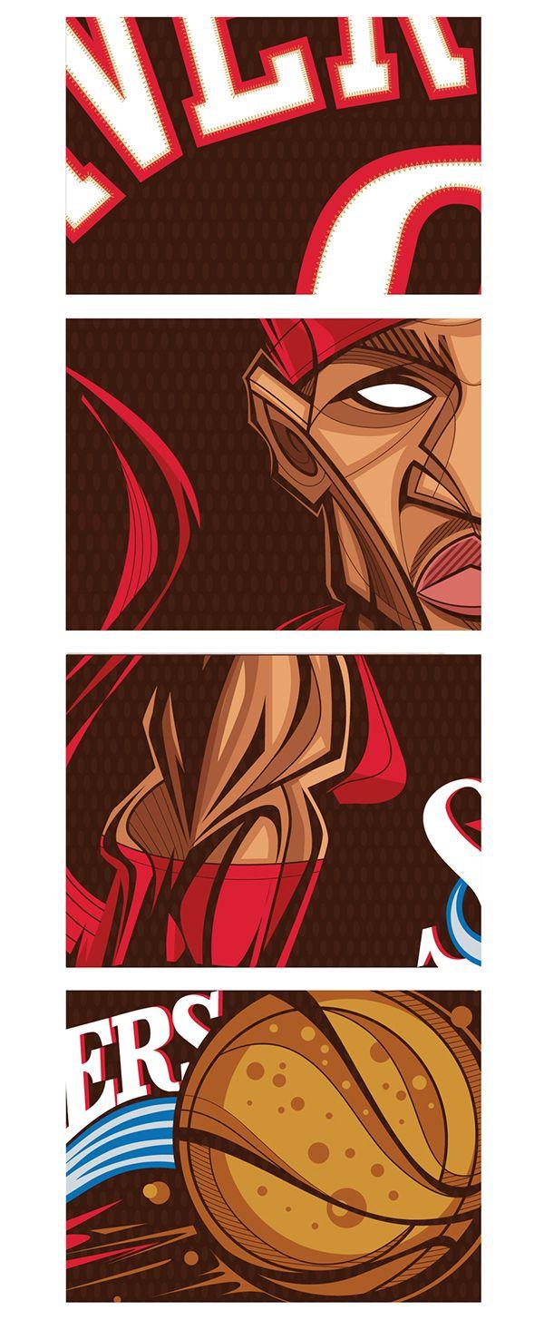 600x1455 My Tribute to Allen Iverson, The Crossover Guy, The Answer, The Ankle Breaker. Allen iverson, Allen iverson wallpaper, Sports illustrations art