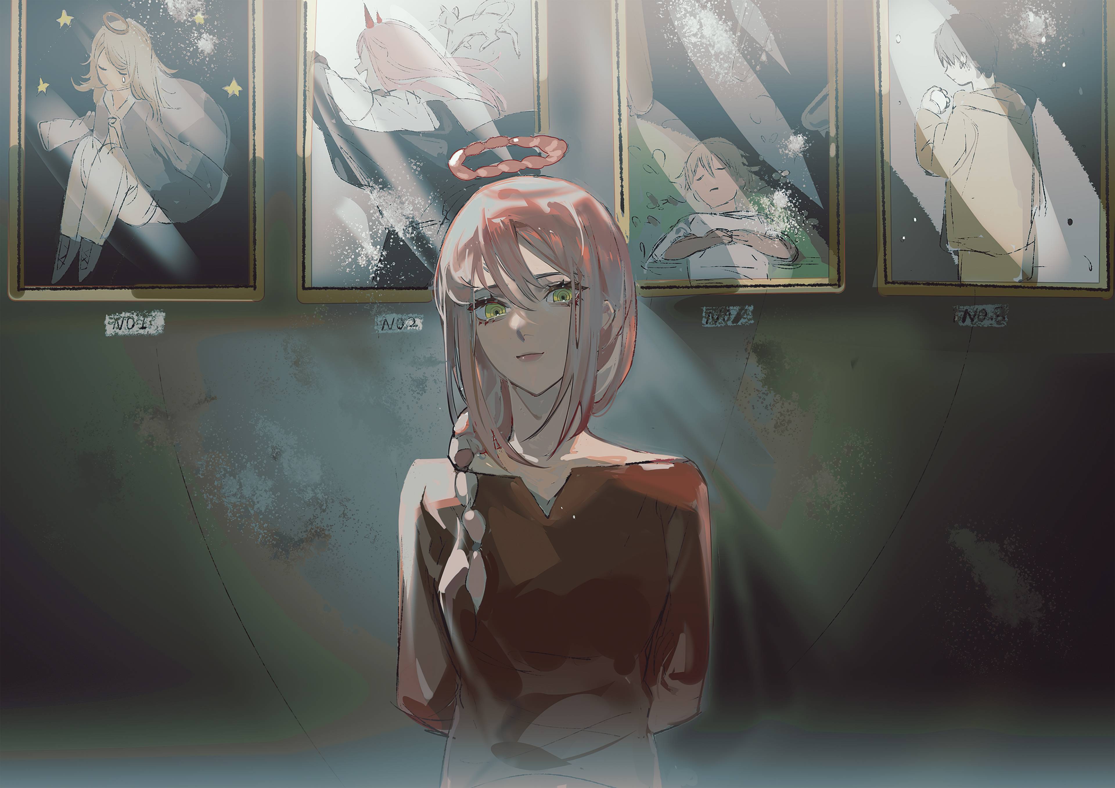 3840x2715 Makima Chainsaw Man Anime Girl