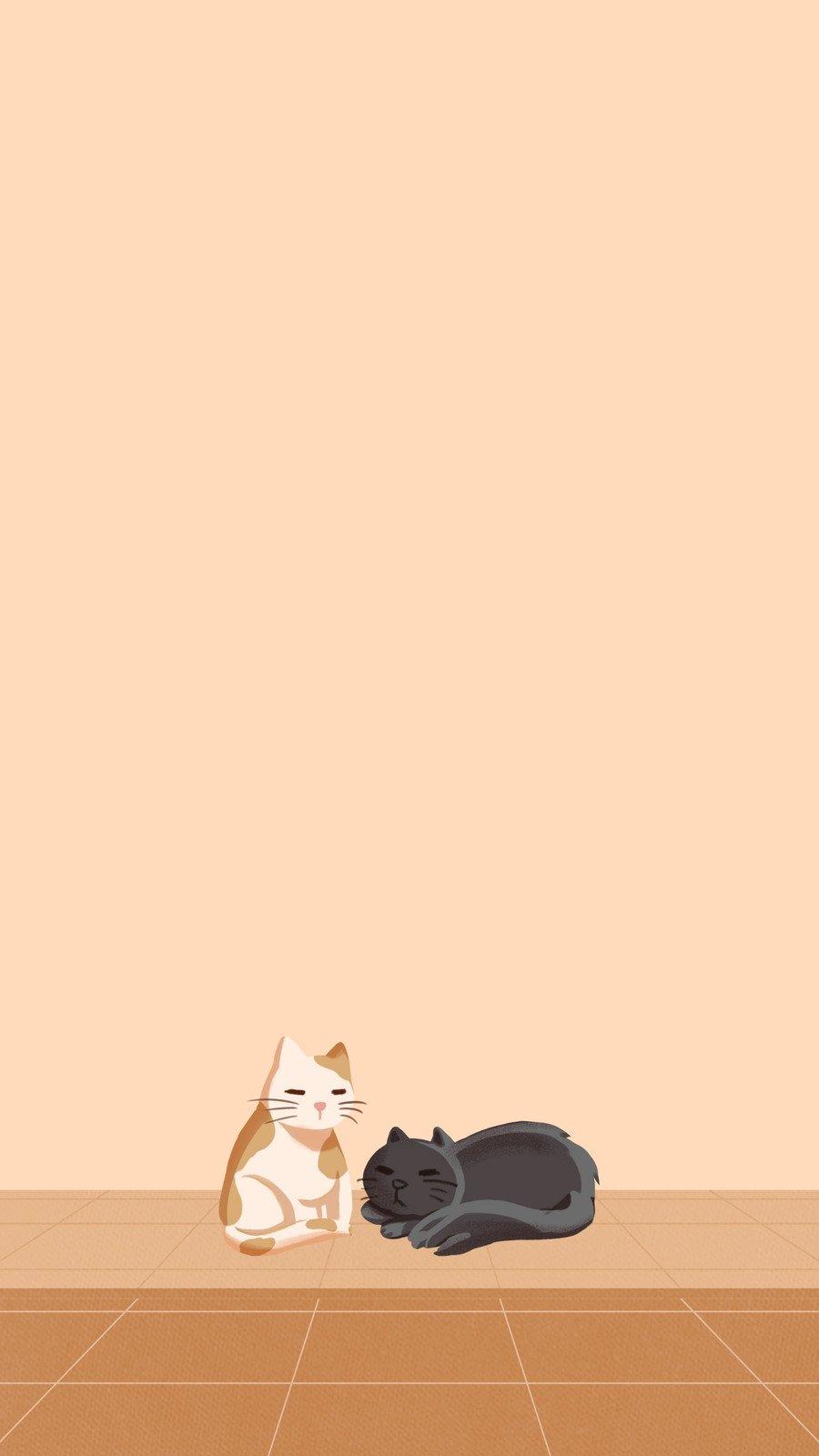 900x1600 Free customizable cat phone wallpaper templates