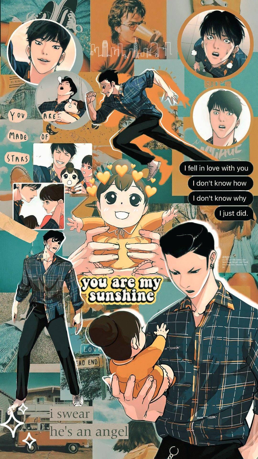 1080x1920 Download Lookism Yena And Zack Wallpaper
