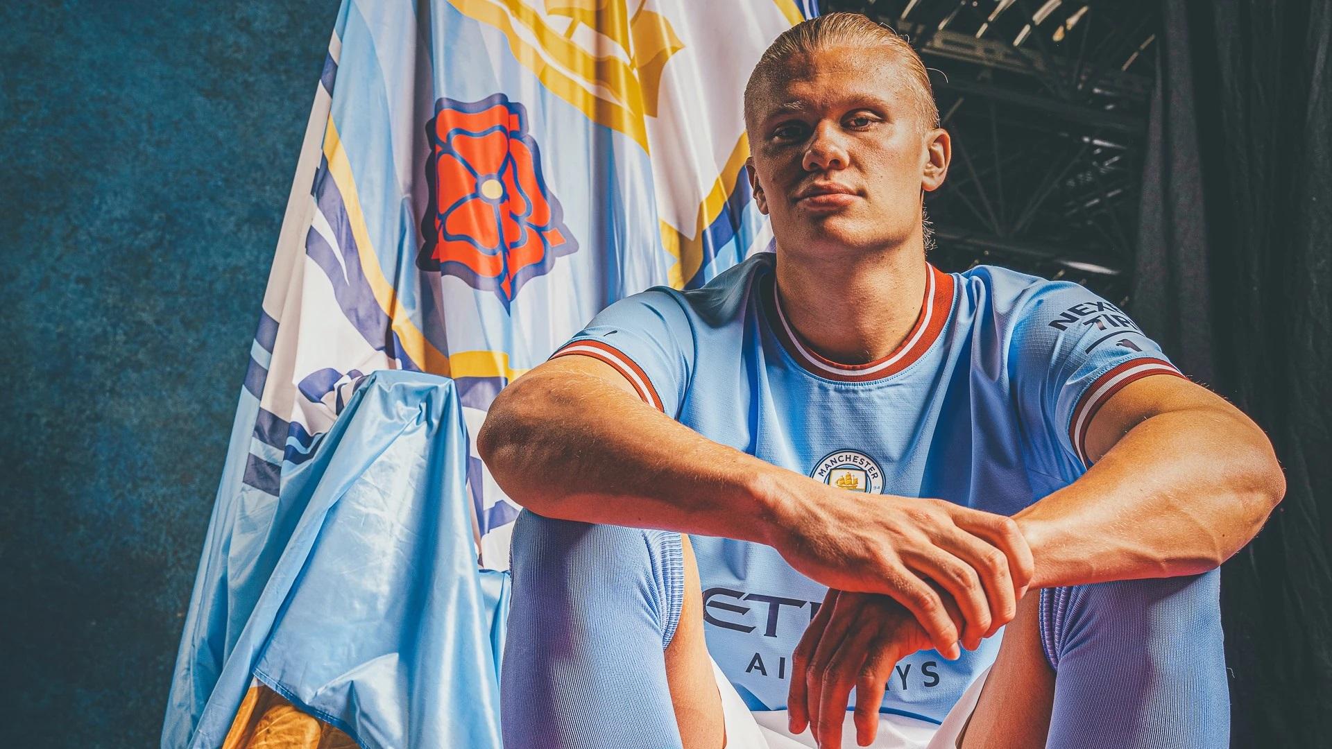 1920x1080 Erling Haaland Man City Wallpaper