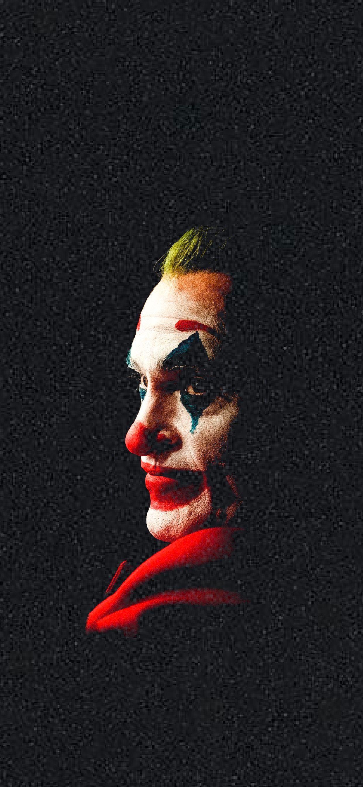 1242x2688 Joker (2019) grainy wallpaper, optimized for iPhone X