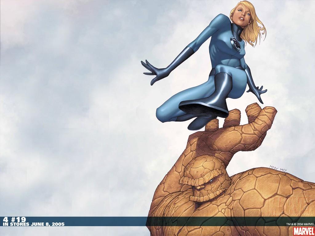 1024x768 Invisible Woman Marvel Comics Wallpaper