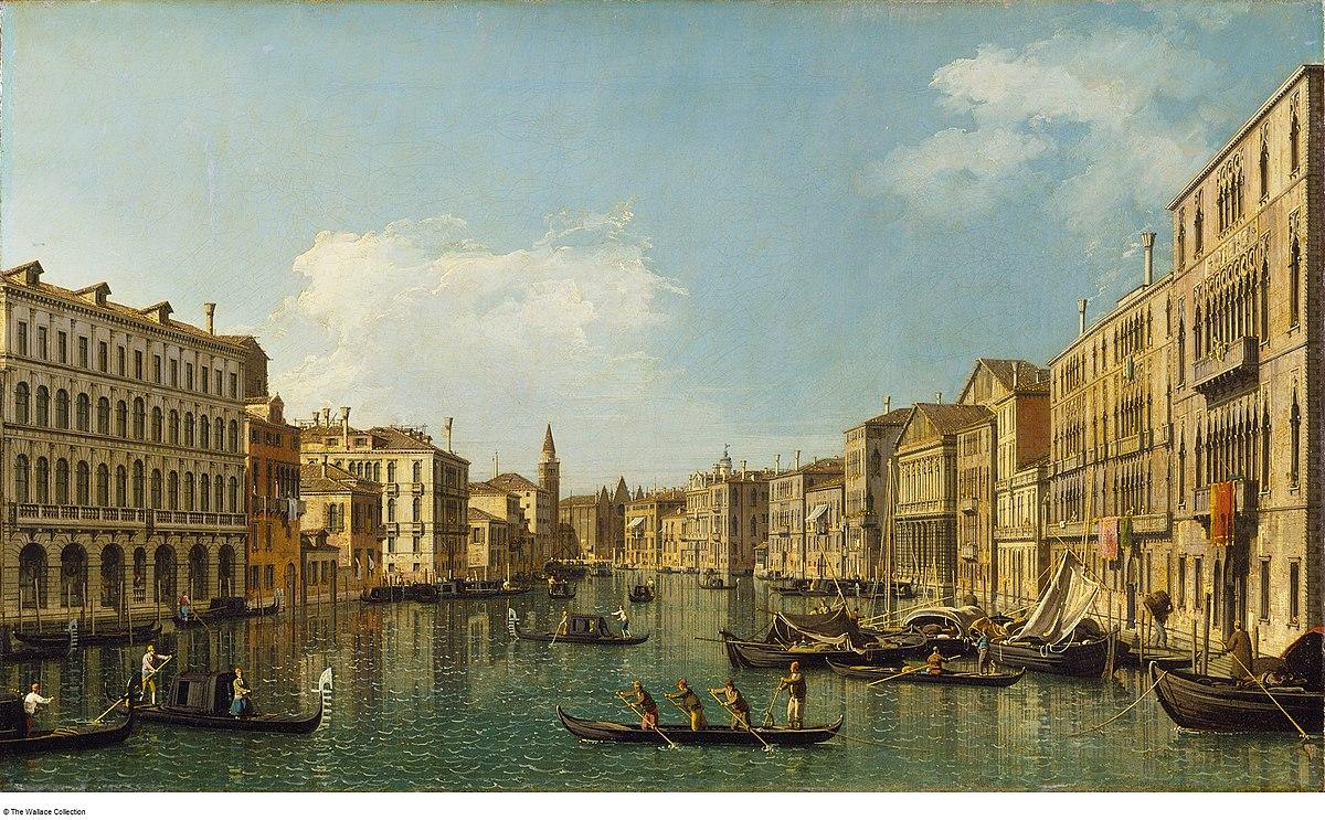 1200x743 Canaletto the Grand Canal from the Palazzo Foscari to the Carità, c. 1740