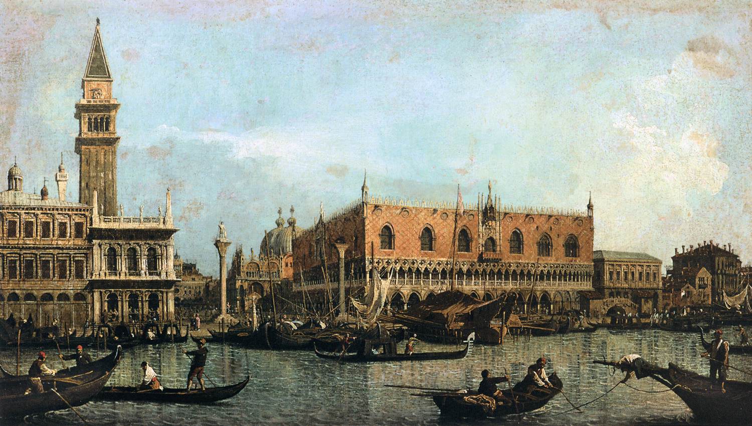 1500x850 Giovanni Antonio Canal, il Canaletto Molo, Seen from the Bacino di San Marco