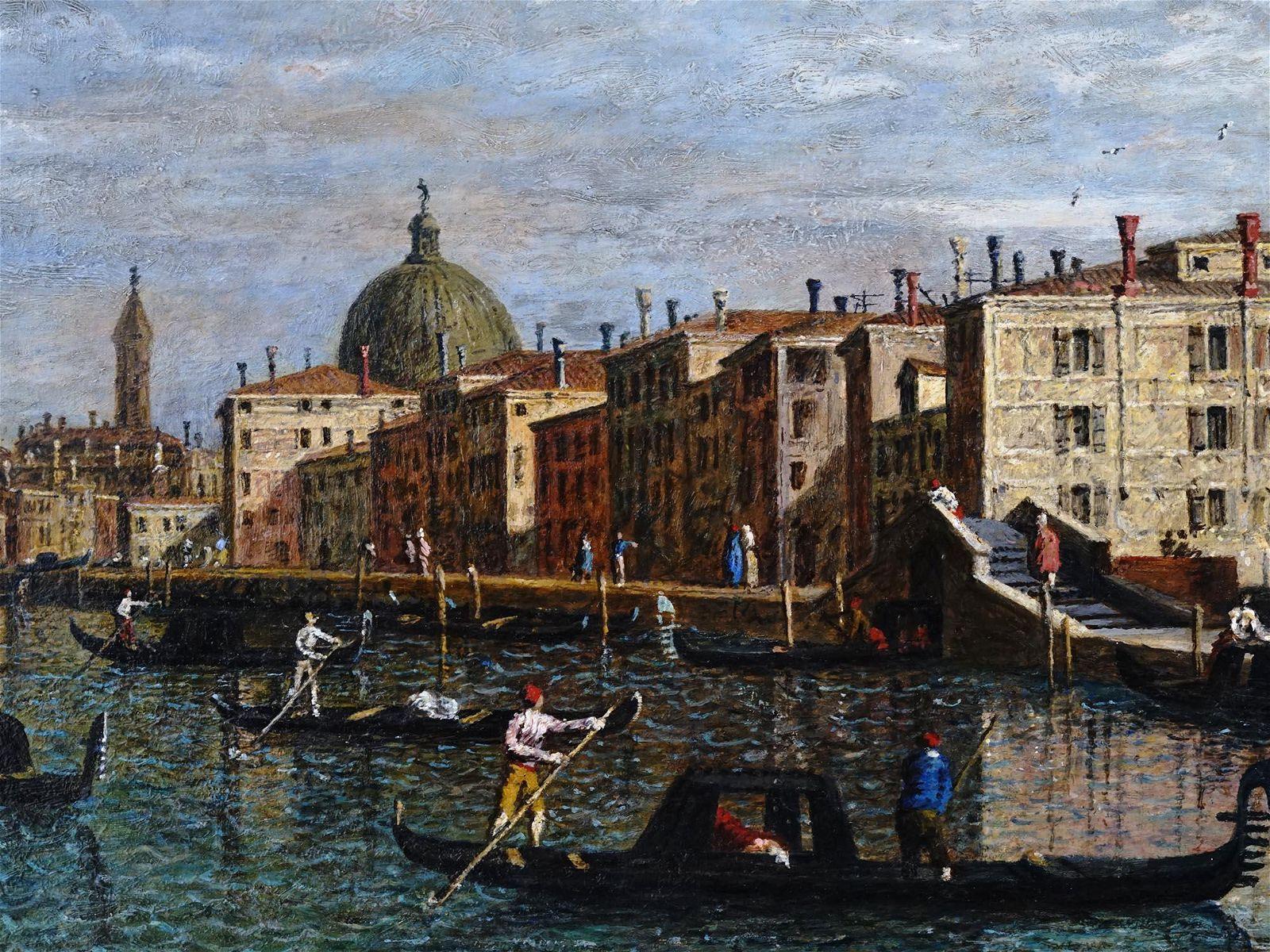 1600x1200 VENETIAN LANDSCAPE OIL PAINTING AFTER CANALETTO 2022. Antique Arena Inc. in NY