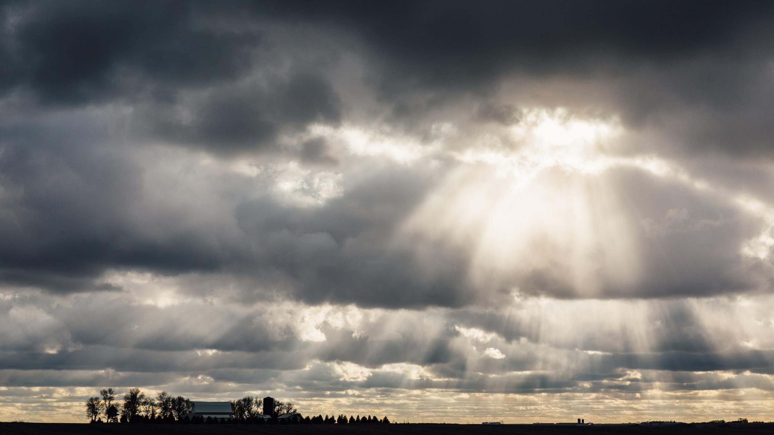 2560x1440 Wallpaper / cloud midwest sun ray and sunlight HD 4k wallpaper free download