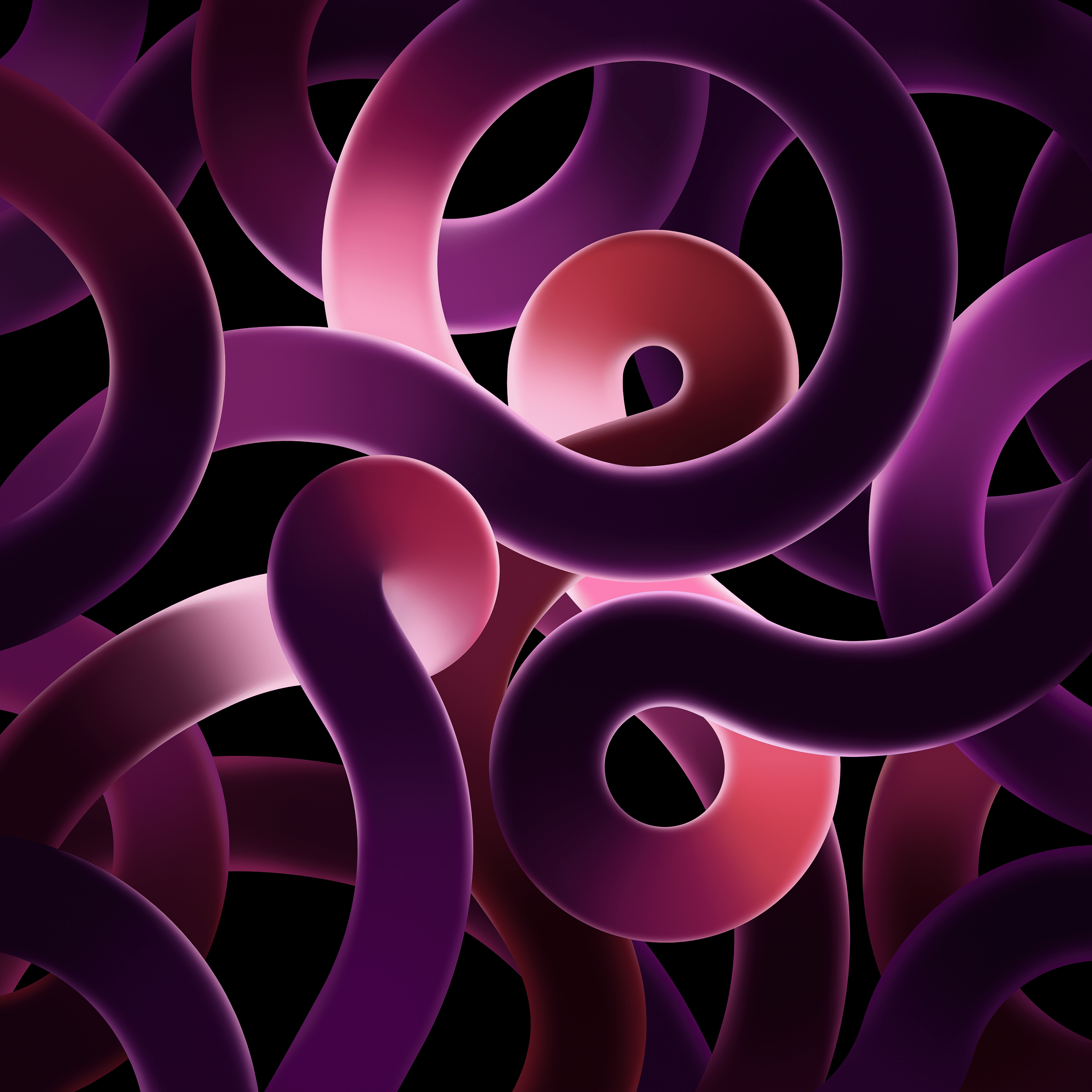 2732x2732 iPad Air 2022 Wallpaper 4K, Stock, Pink background, Abstract
