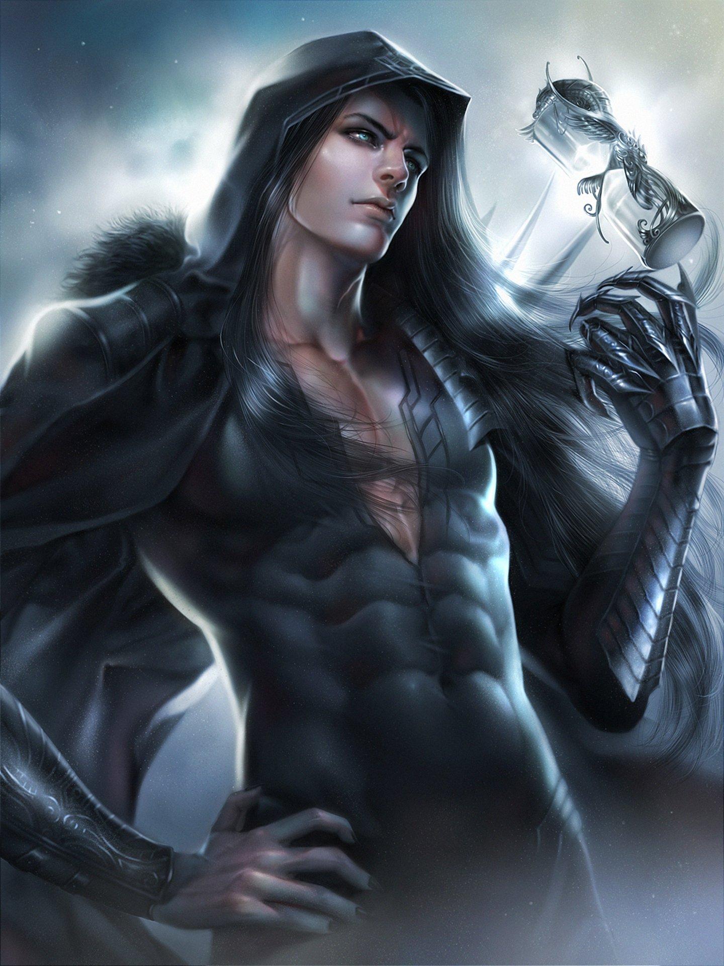 1440x1920 Original fantasy male zeilyan long hair blue eyes wallpaperx1920