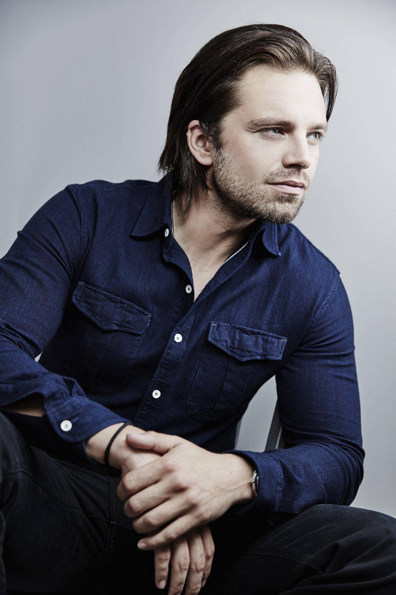1333x2000 Download Sebastian Stan Long Hair Wallpaper