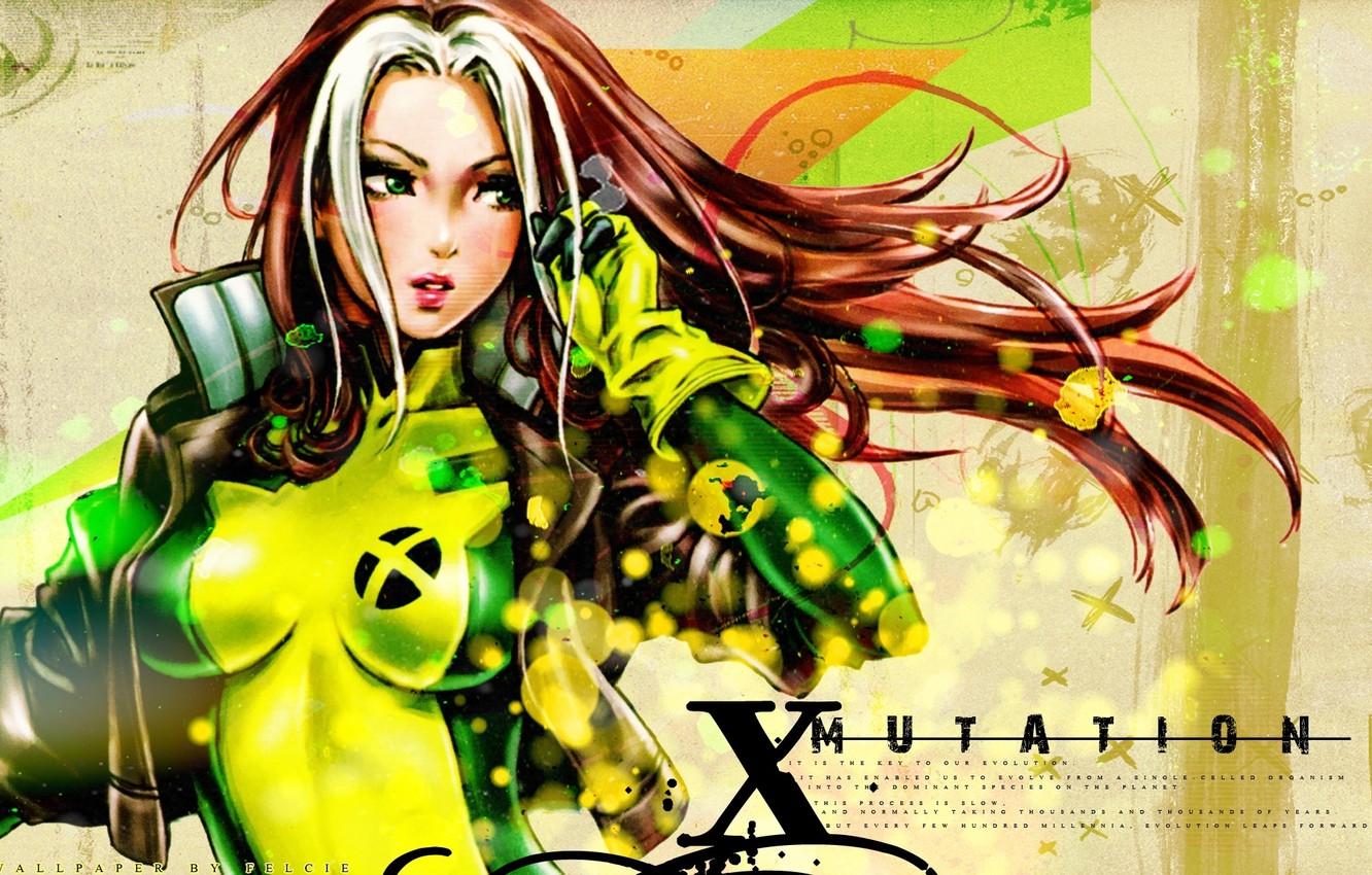 1332x850 Wallpaper Jacket, Gloves, Red, Jumpsuit, Long Hair, Comic, Rogue, Super Girl, Marvel Comics, X Mutation, X Men Image For Desktop, Section фантастика