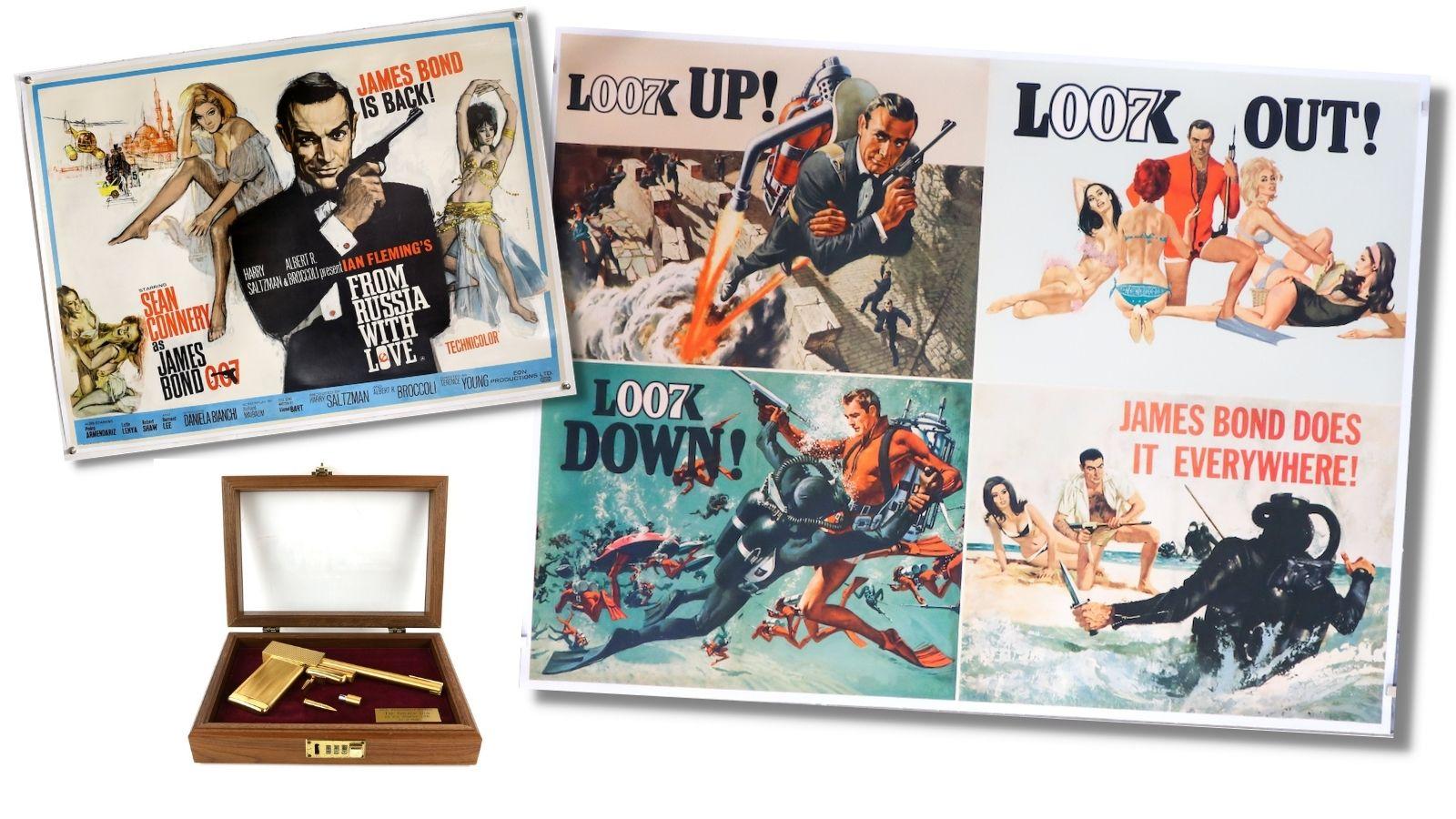 1600x900 Rare James Bond Thunderball film poster leads sale
