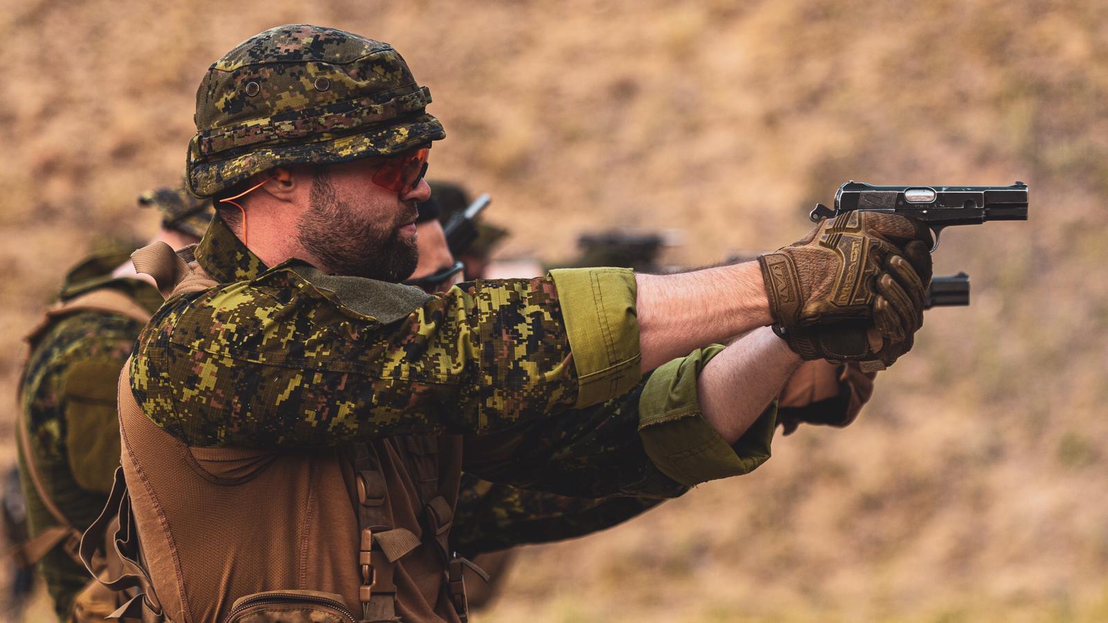 1600x900 Ceaser Sharp Day, Another Camouflage Pattern of Indian Army (presumably Special Forces) on display during a Pistol Shooting Drill