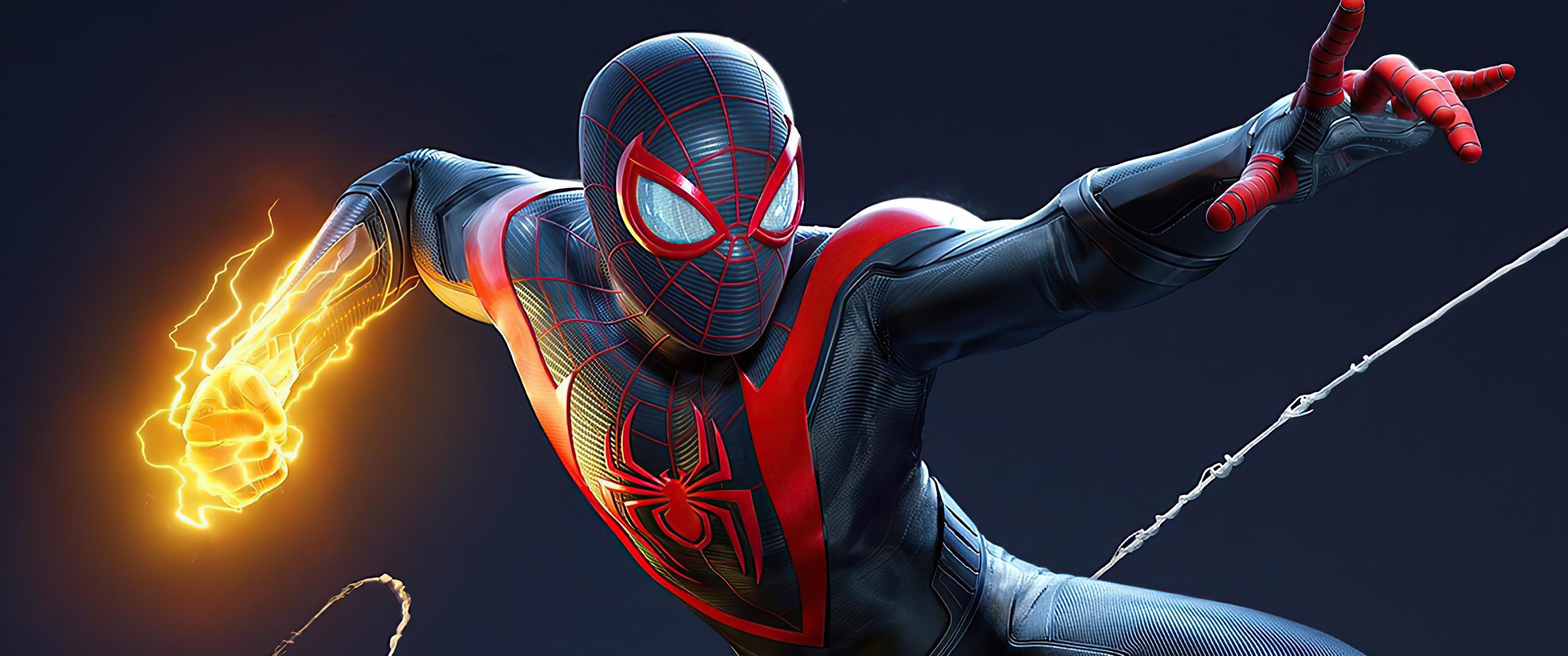 3440x1440 Miles Morales Wallpaper 4K, PlayStation 5
