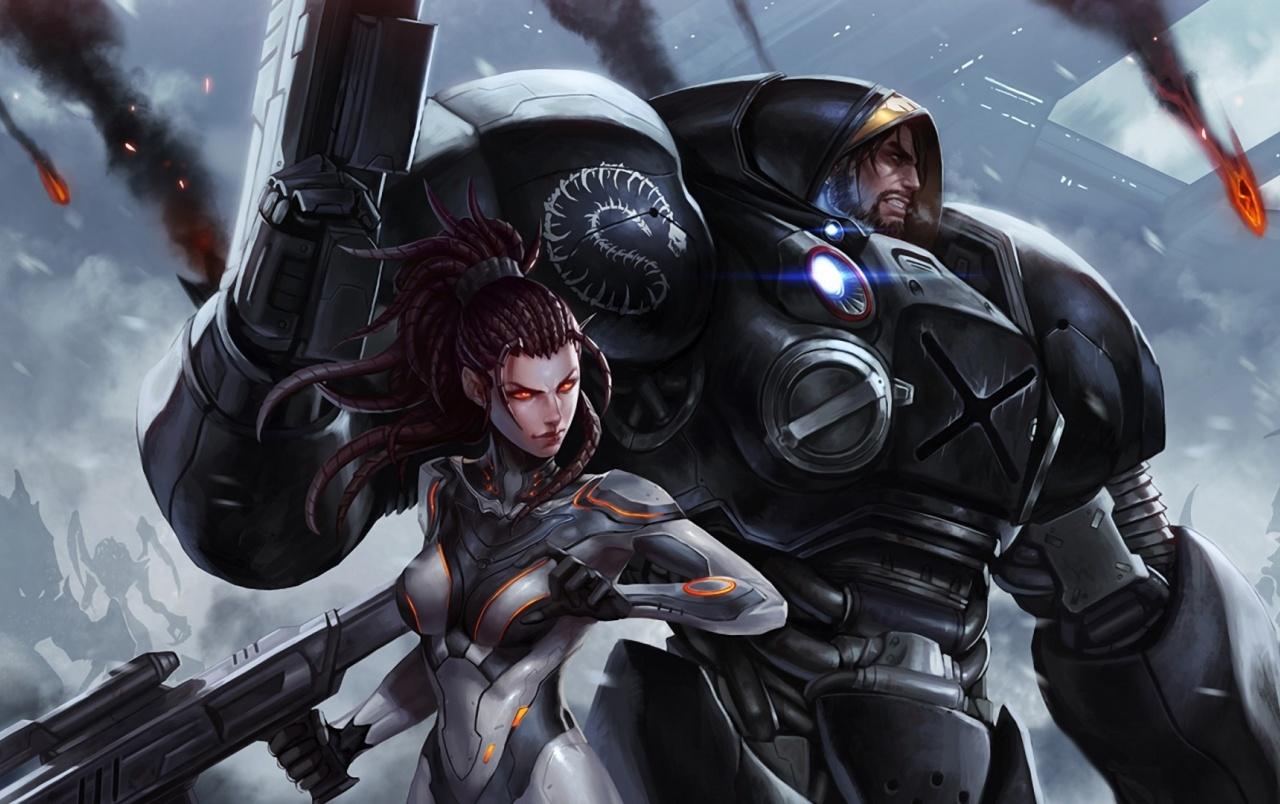 1280x804 StarCraft II Artwork wallpaper. StarCraft II Artwork