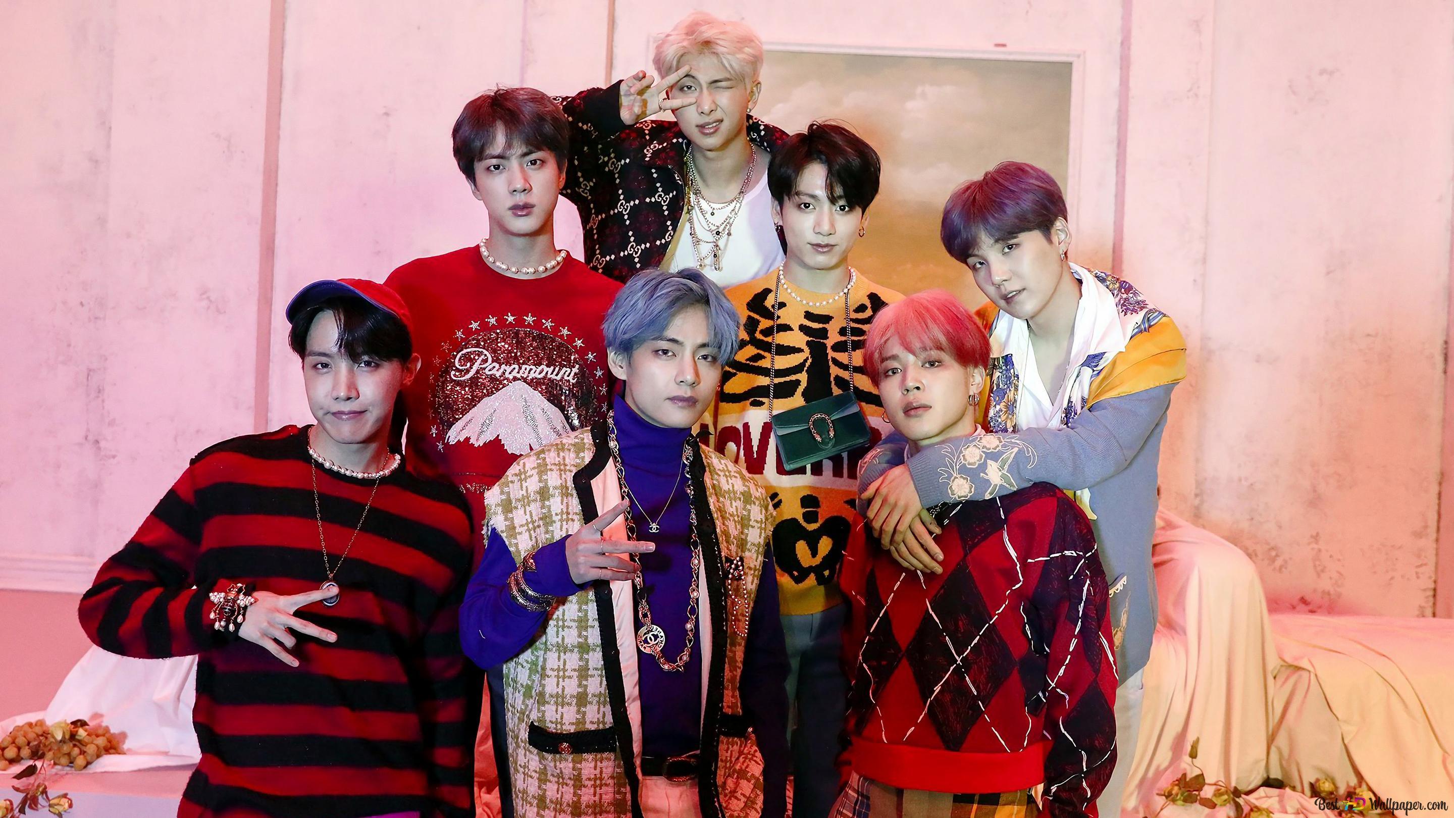2880x1620 BTS [Bangtan Boys] Members in 'Map of The Soul: Persona' MV Photohoot 4K wallpaper download