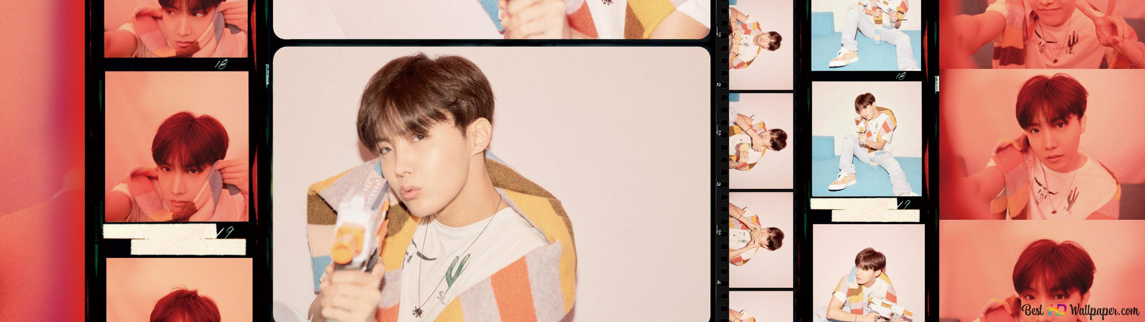 3840x1080 J Hope In 'Map Of The Soul: Persona' Shoot From BTS (Bangtan Boys) 4K Wallpaper Download